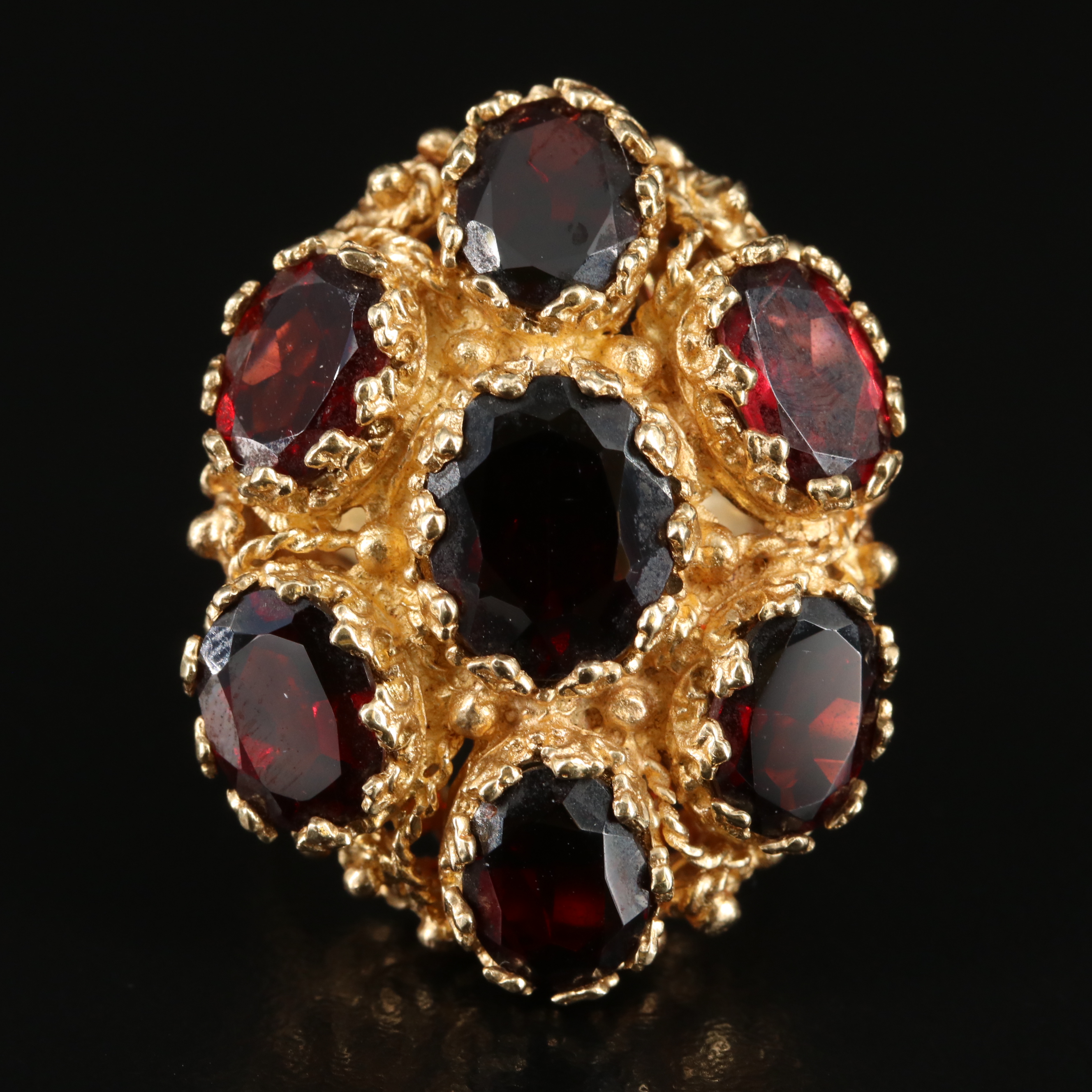 14K Garnet Ring