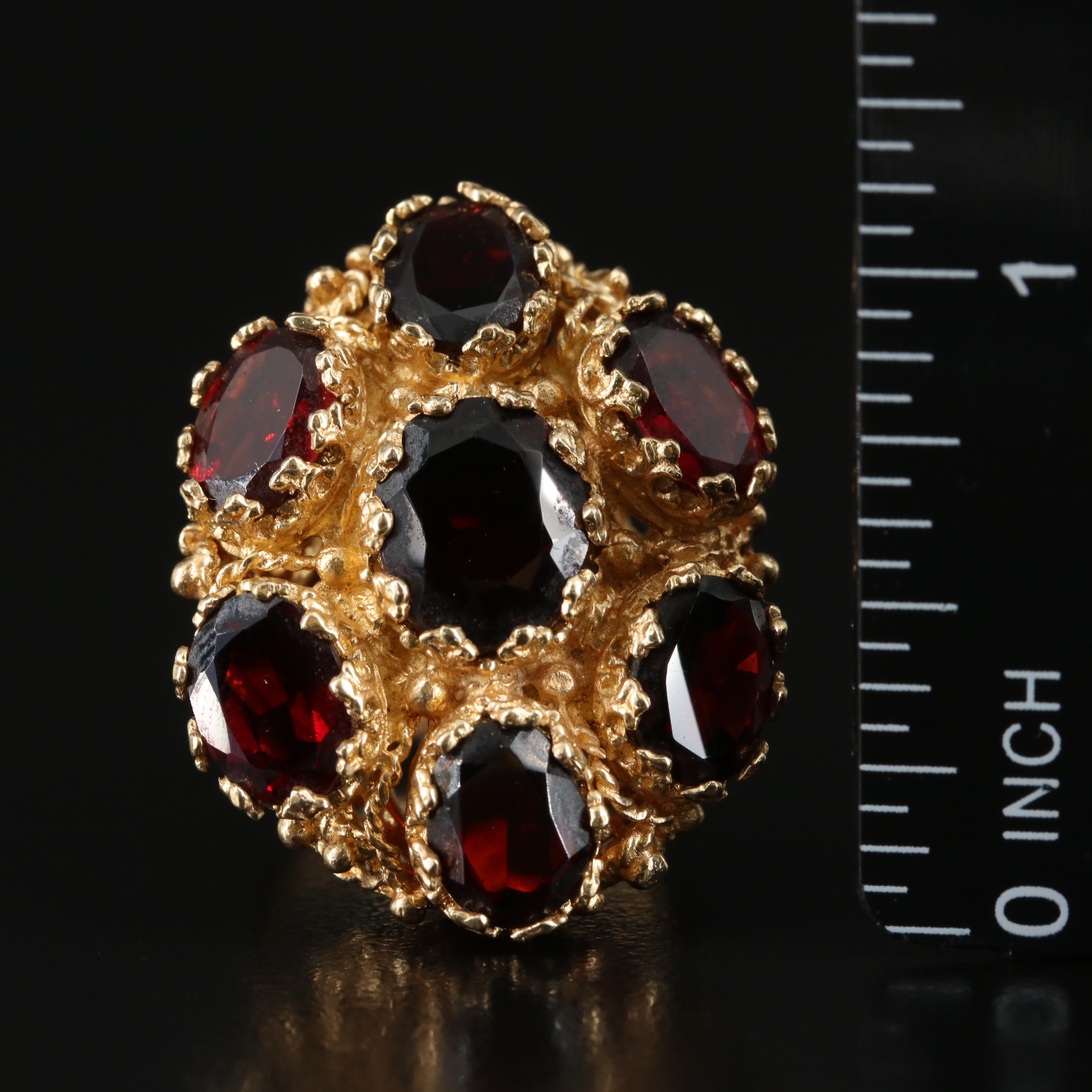 14K Garnet Ring