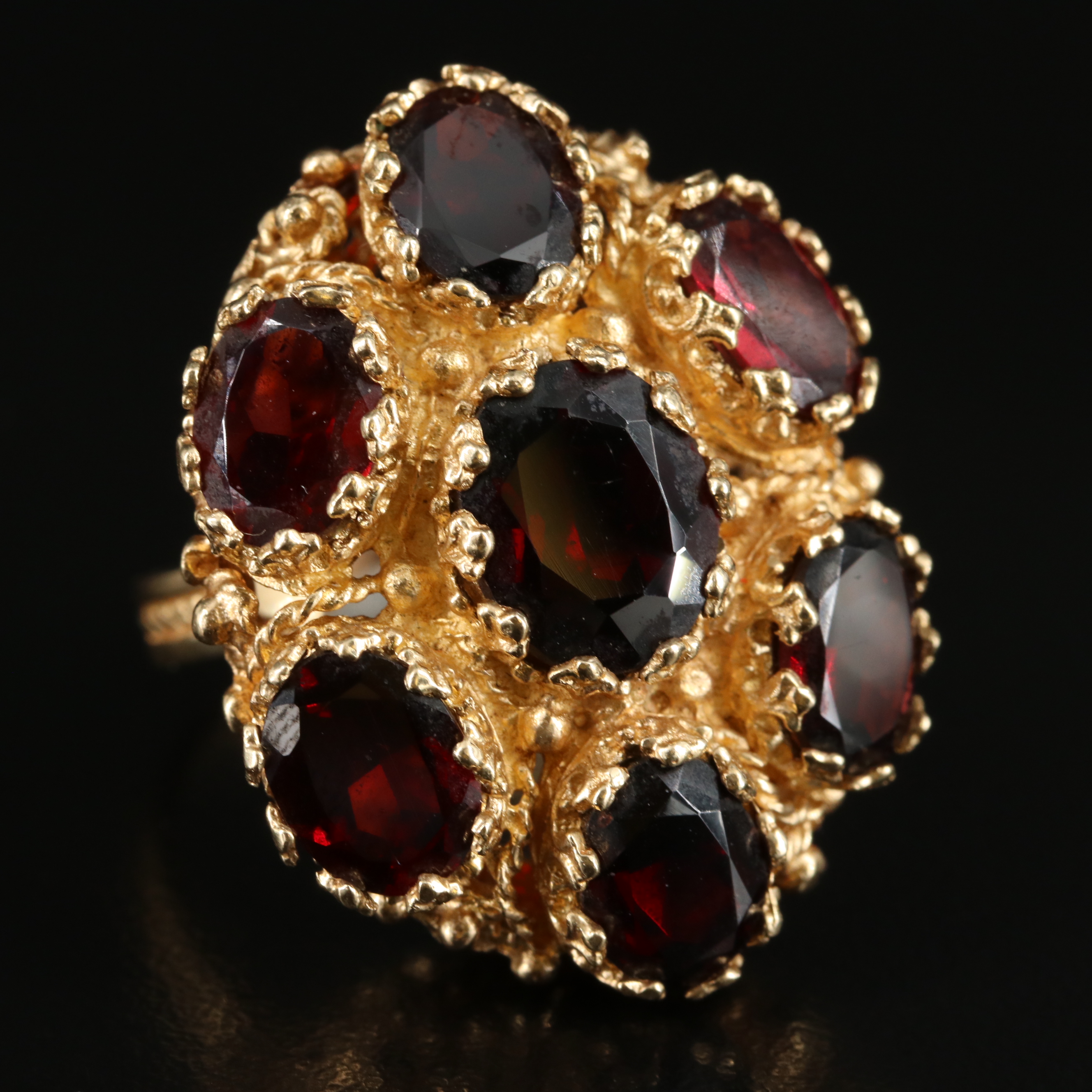 14K Garnet Ring