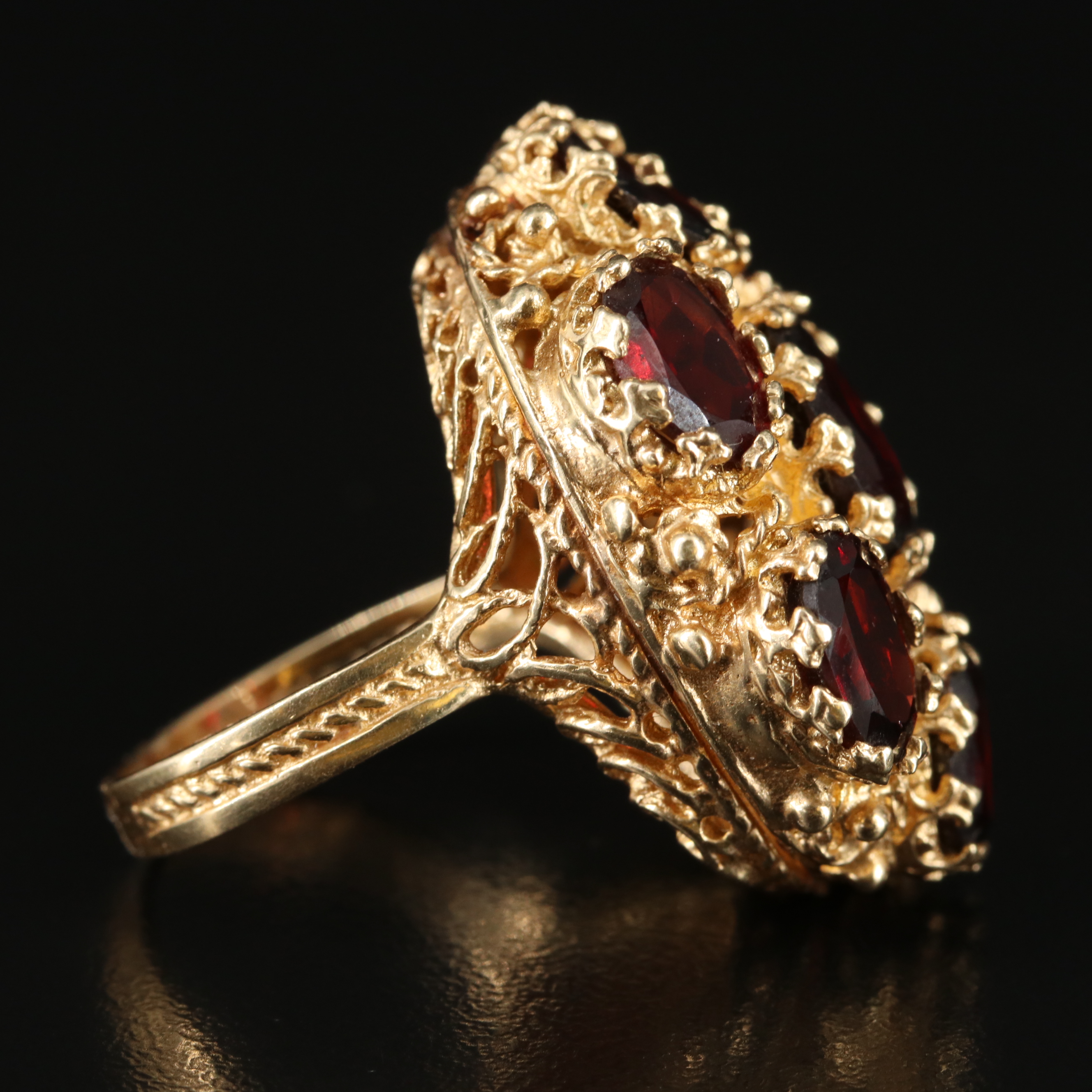 14K Garnet Ring