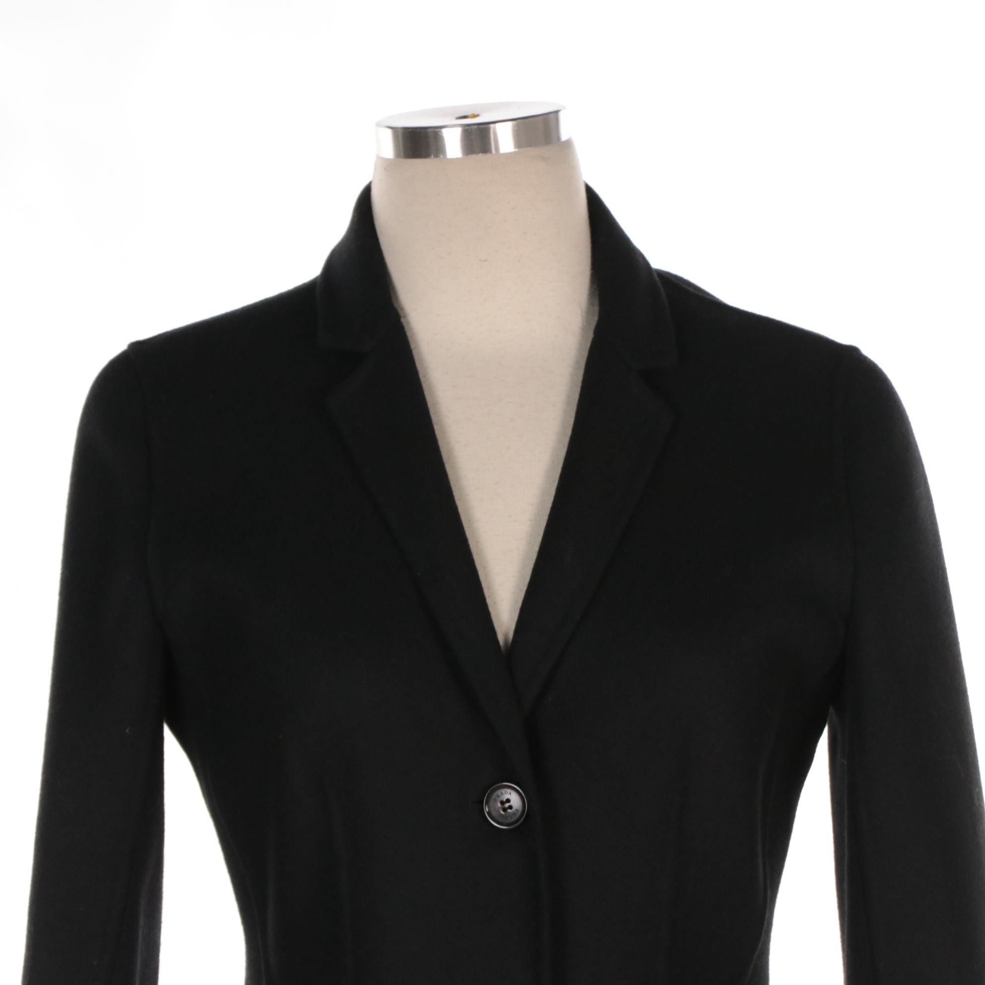 Prada Double-Face Cloth Blazer