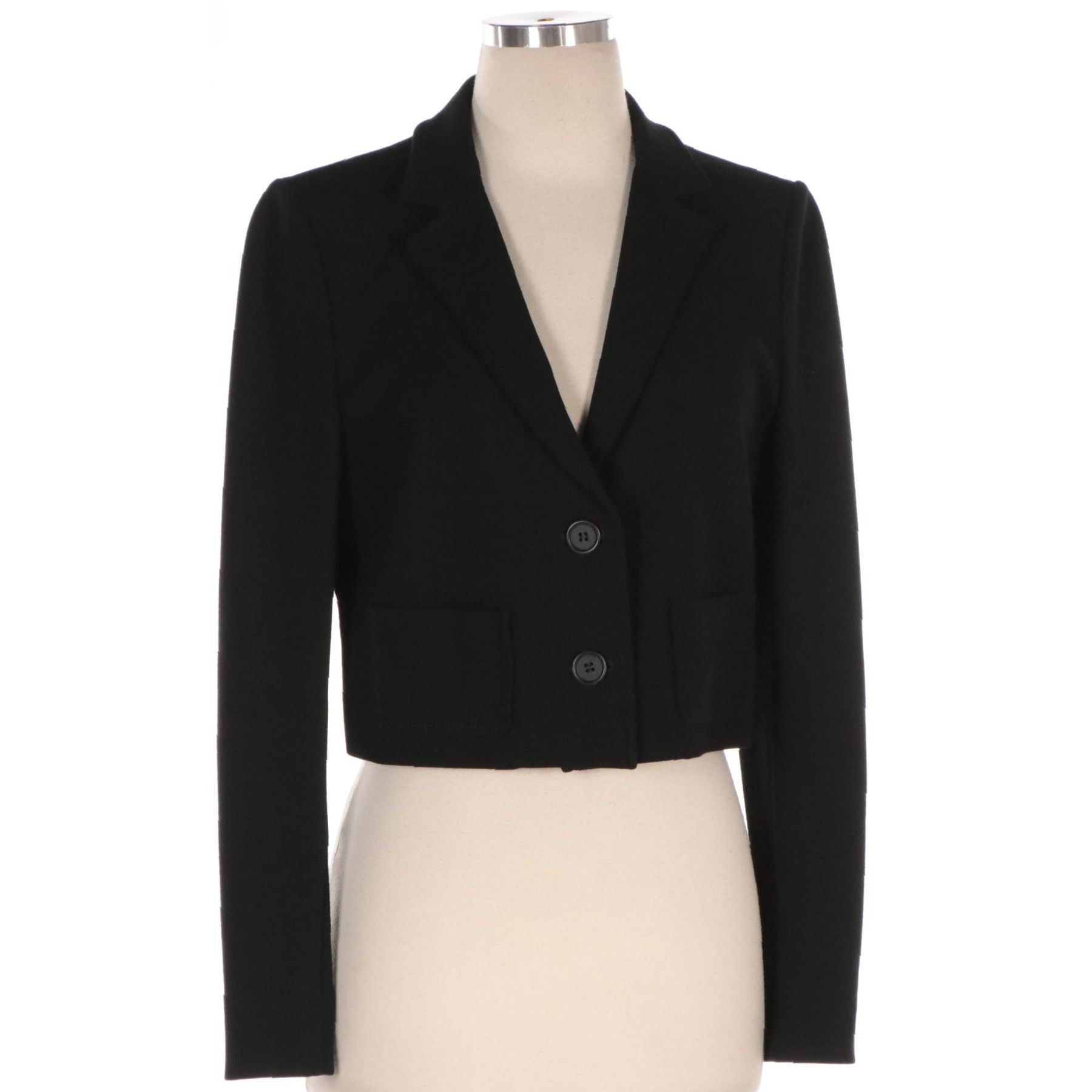 Prada Ponte Knit Cropped Jacket