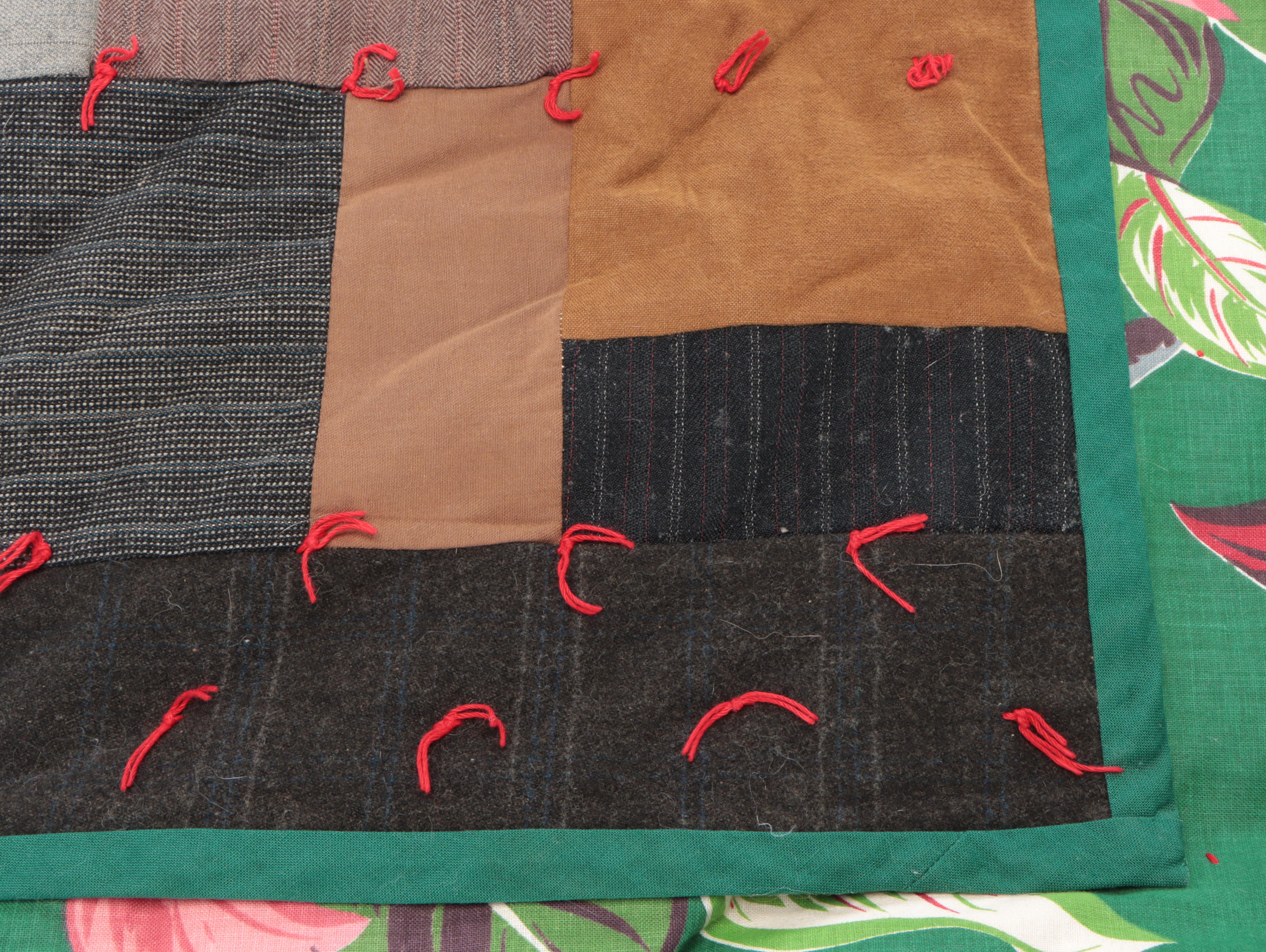 Handmade and Hand-Tied Twin Patchwork Quilts