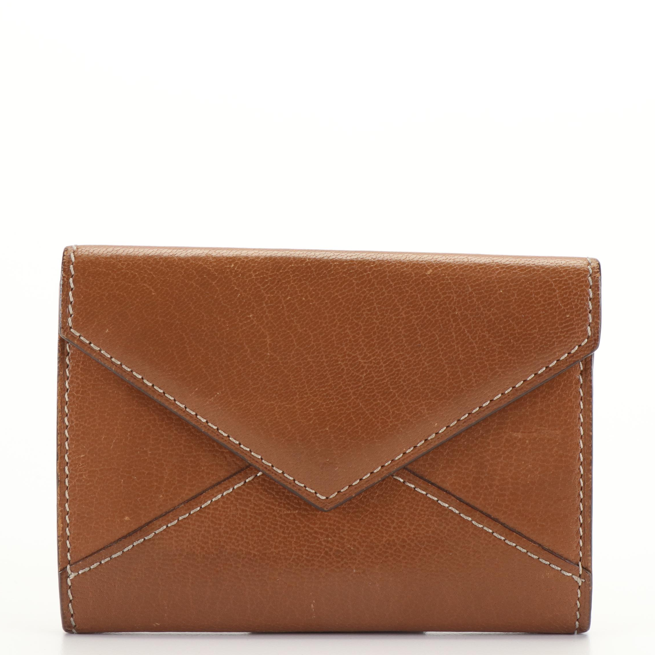 Cartier Credit Card Holder in Brown Goat Skin Leather