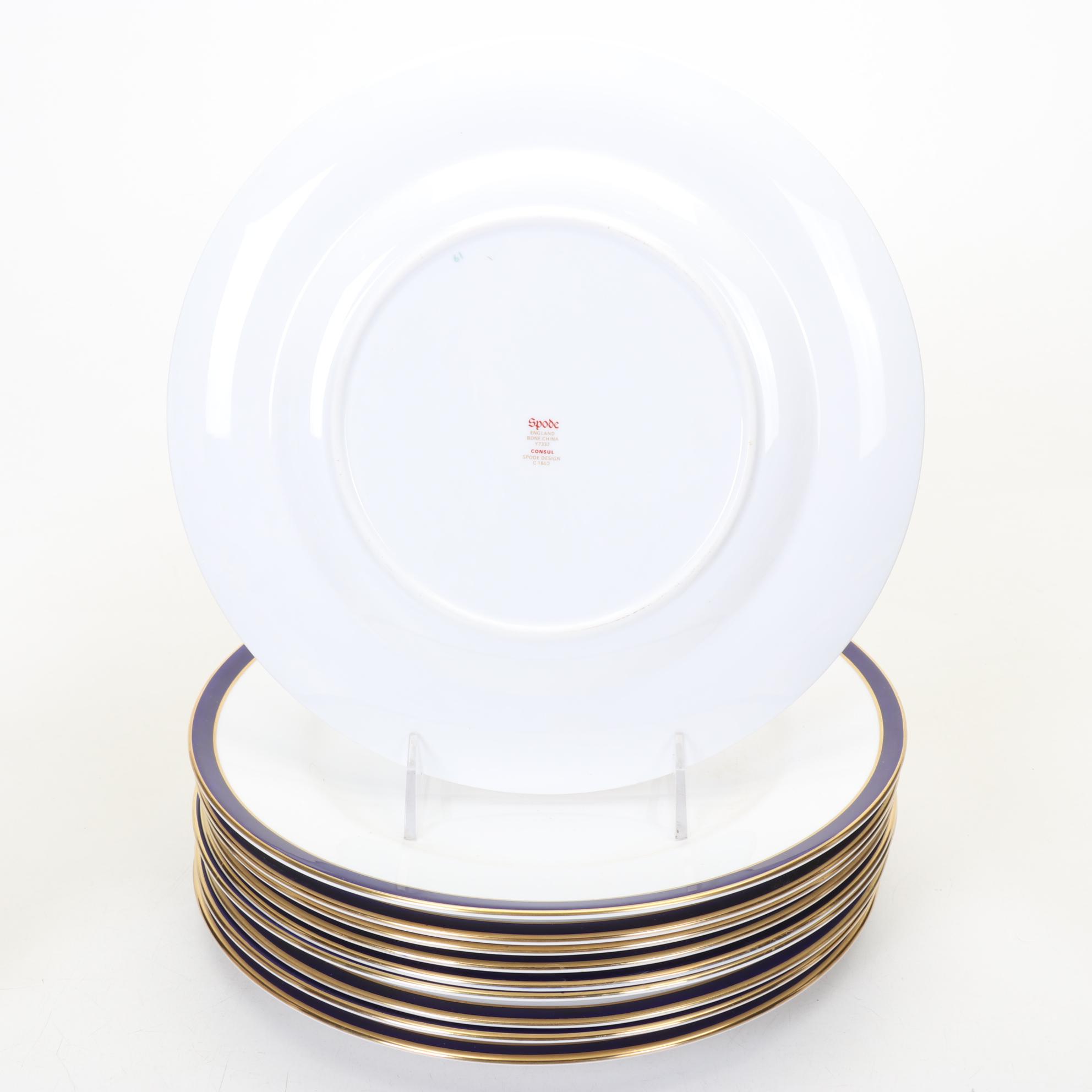 Spode "Consul Cobalt" Bone China Dinner Service for Ten