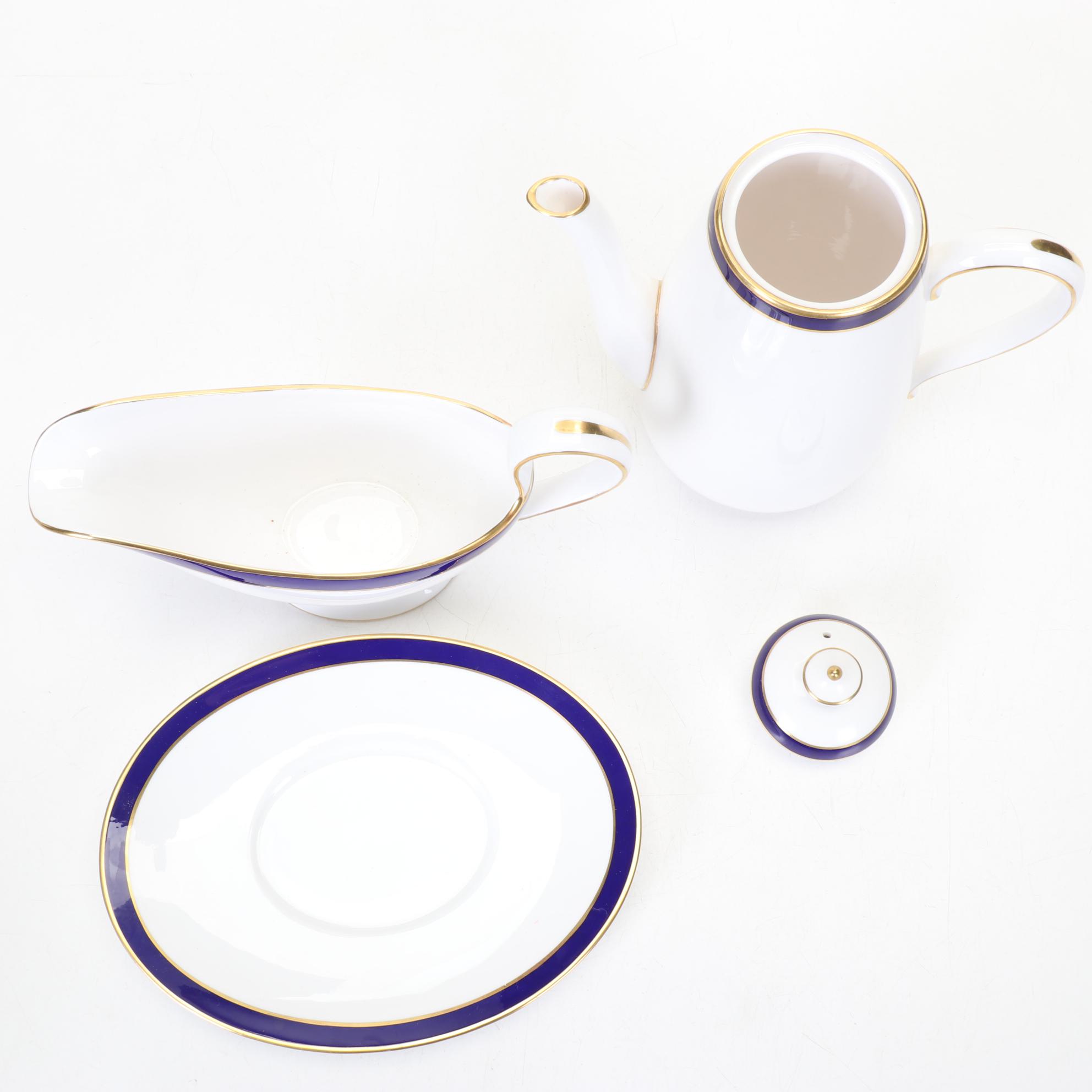 Spode "Consul Cobalt" Bone China Dinner Service for Ten