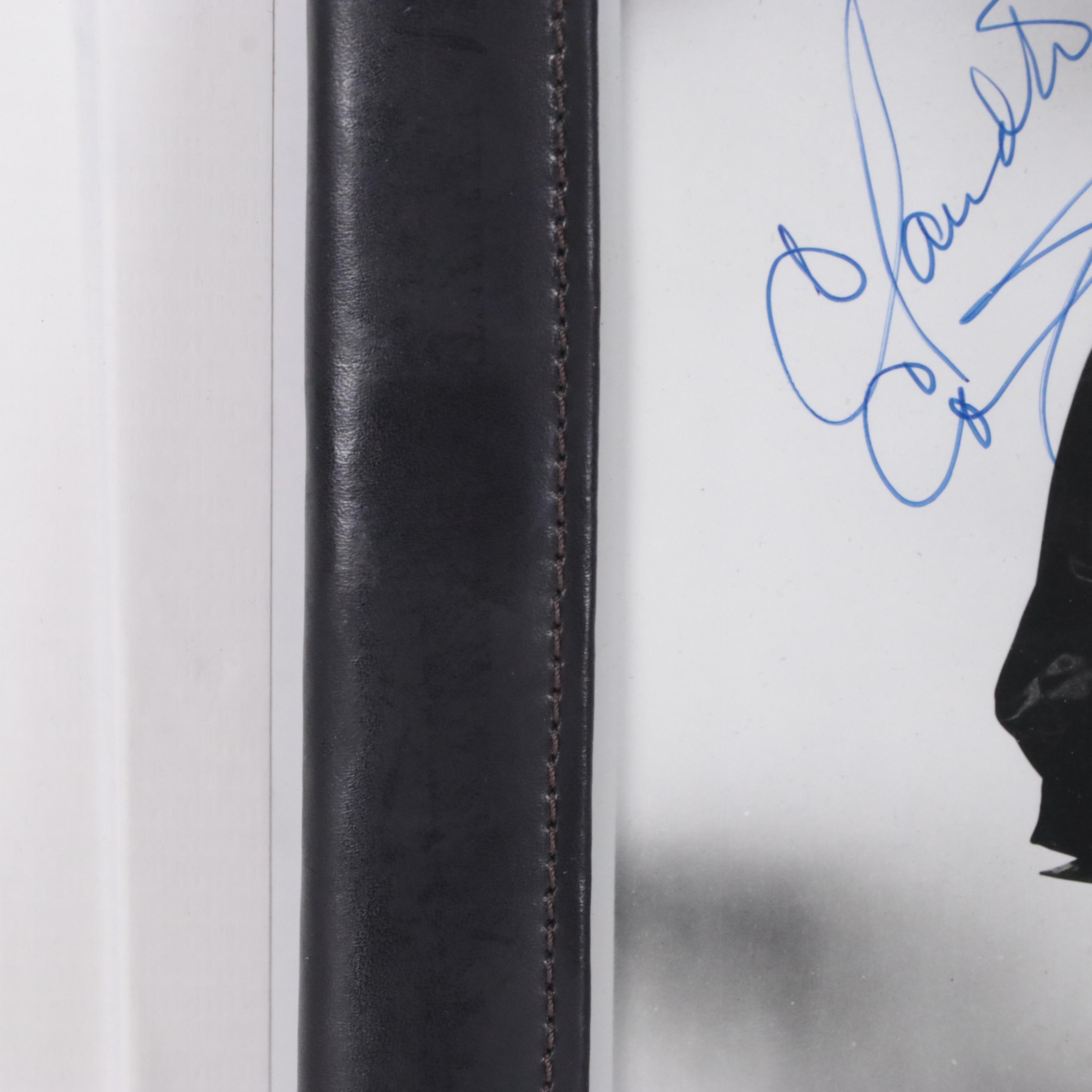 Autographed Black and White Photograph Portrait of Claudette Colbert