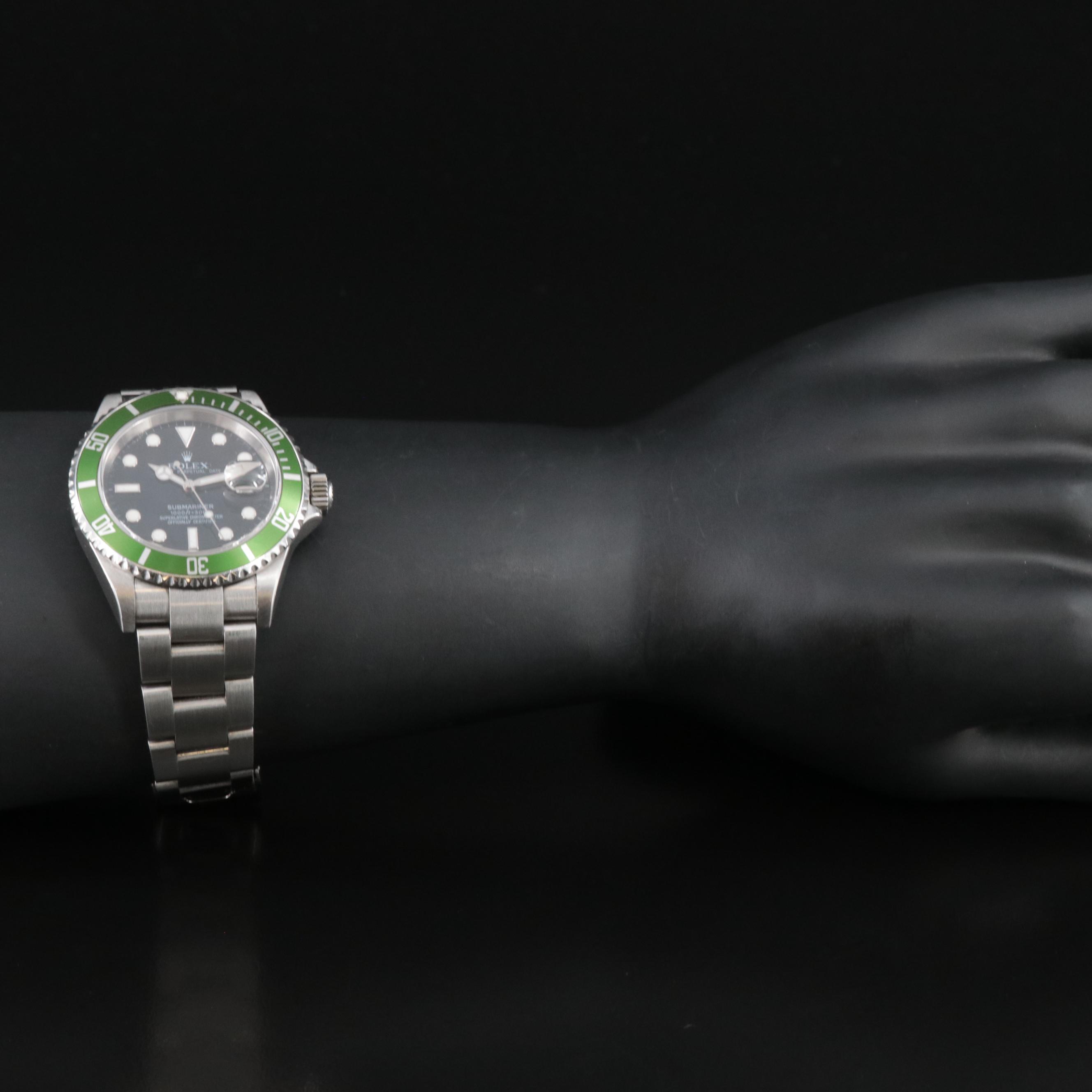 2006 Rolex Submariner "Kermit" Replacement Bezel Insert Watch