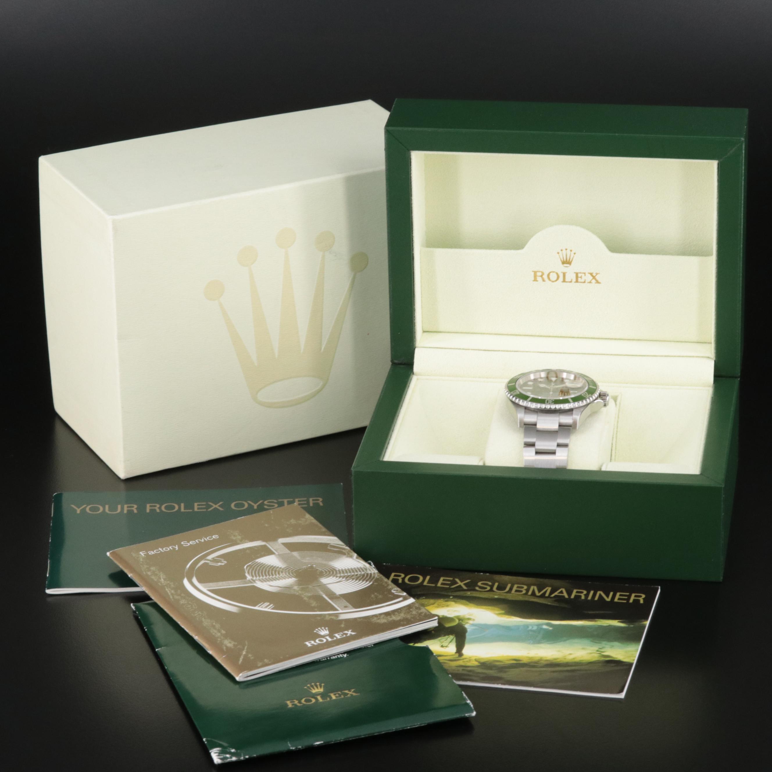 2006 Rolex Submariner "Kermit" Replacement Bezel Insert Watch