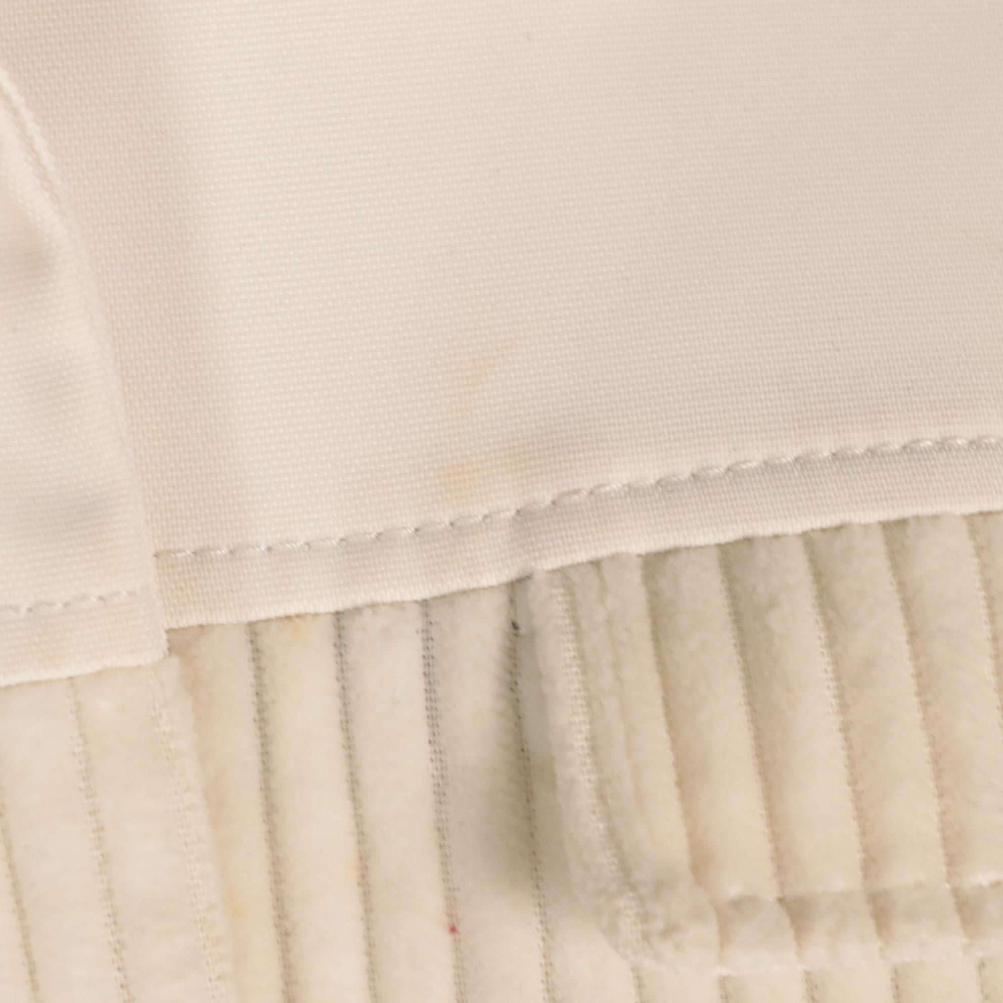 Prada Linea Rossa White Ribbed Cotton Zipper-Front Jacket