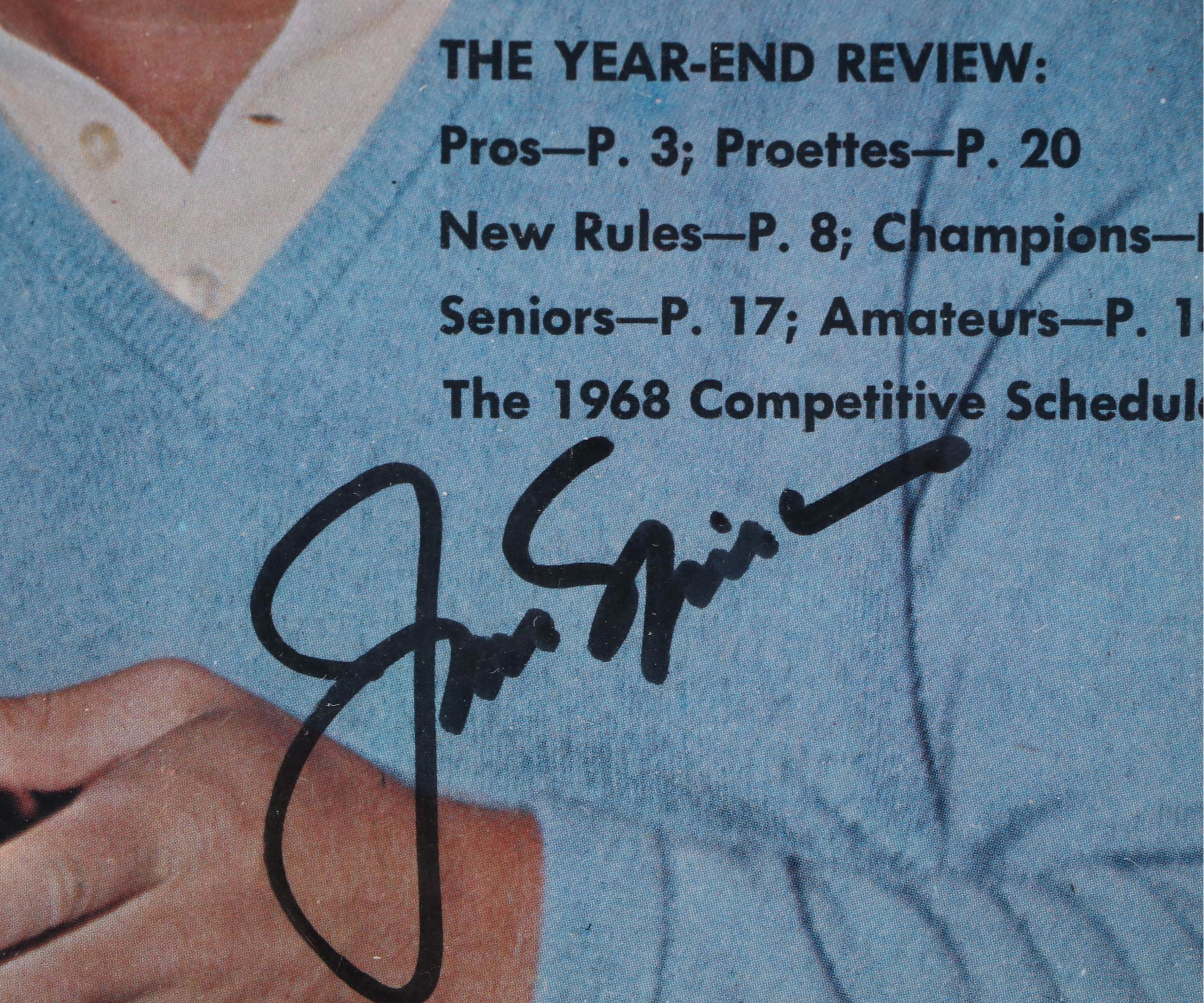 Jack Nicklaus Signed Print In Matted and Framed Display