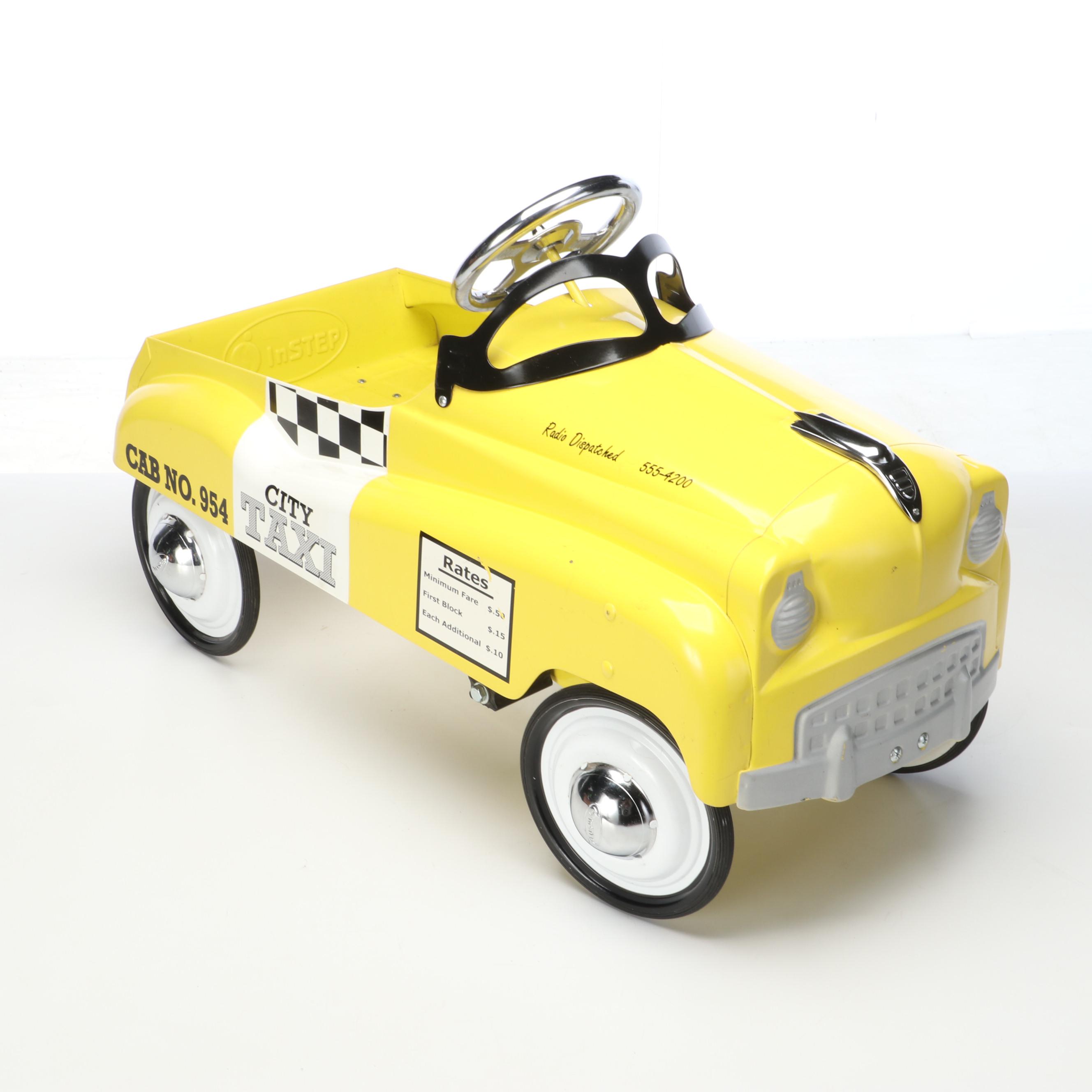 InStep Metal Taxi Cab Pedal Car
