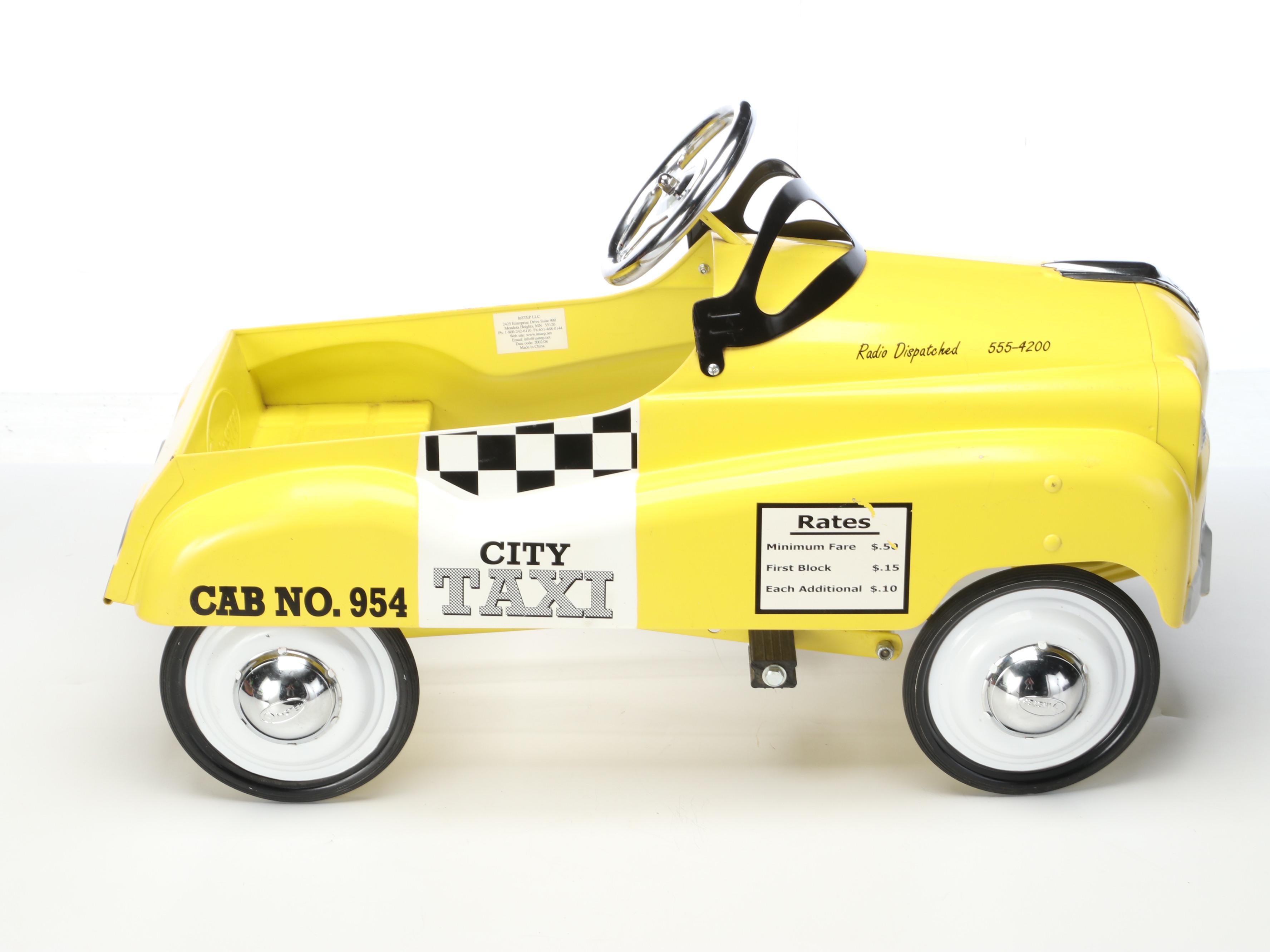InStep Metal Taxi Cab Pedal Car