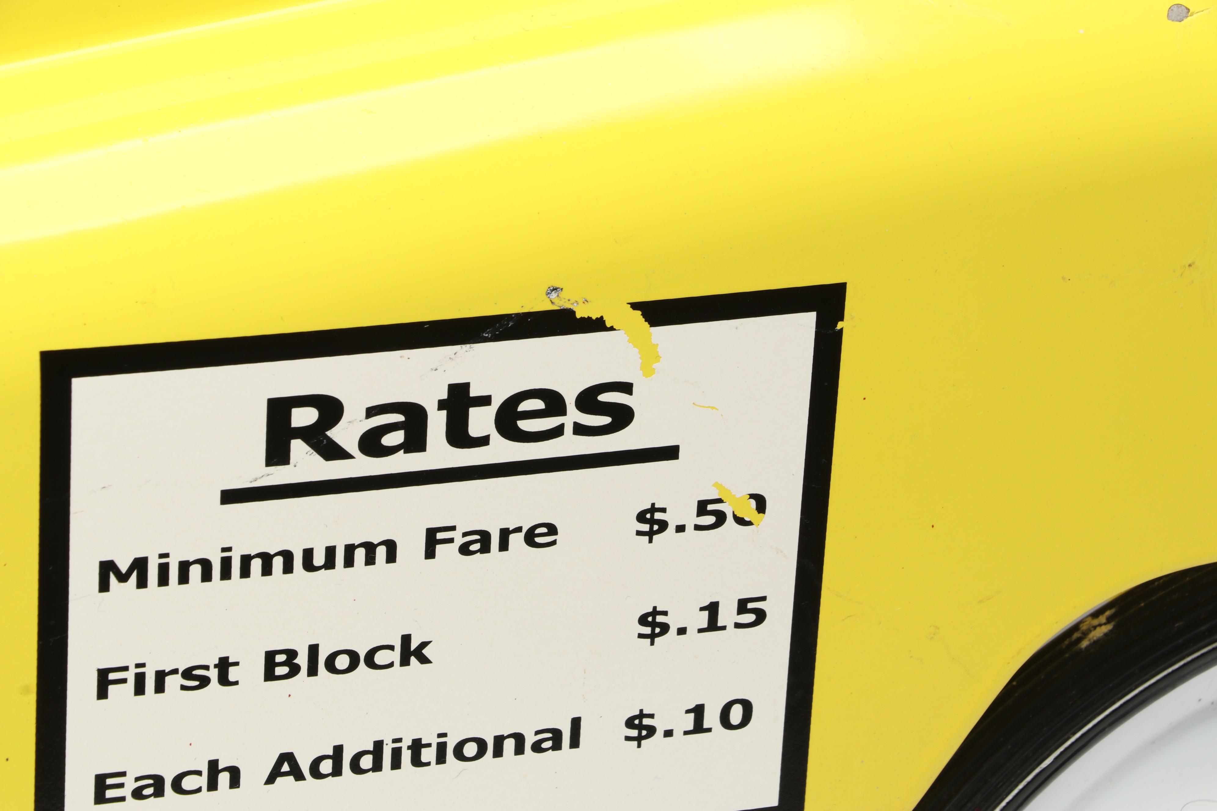 InStep Metal Taxi Cab Pedal Car