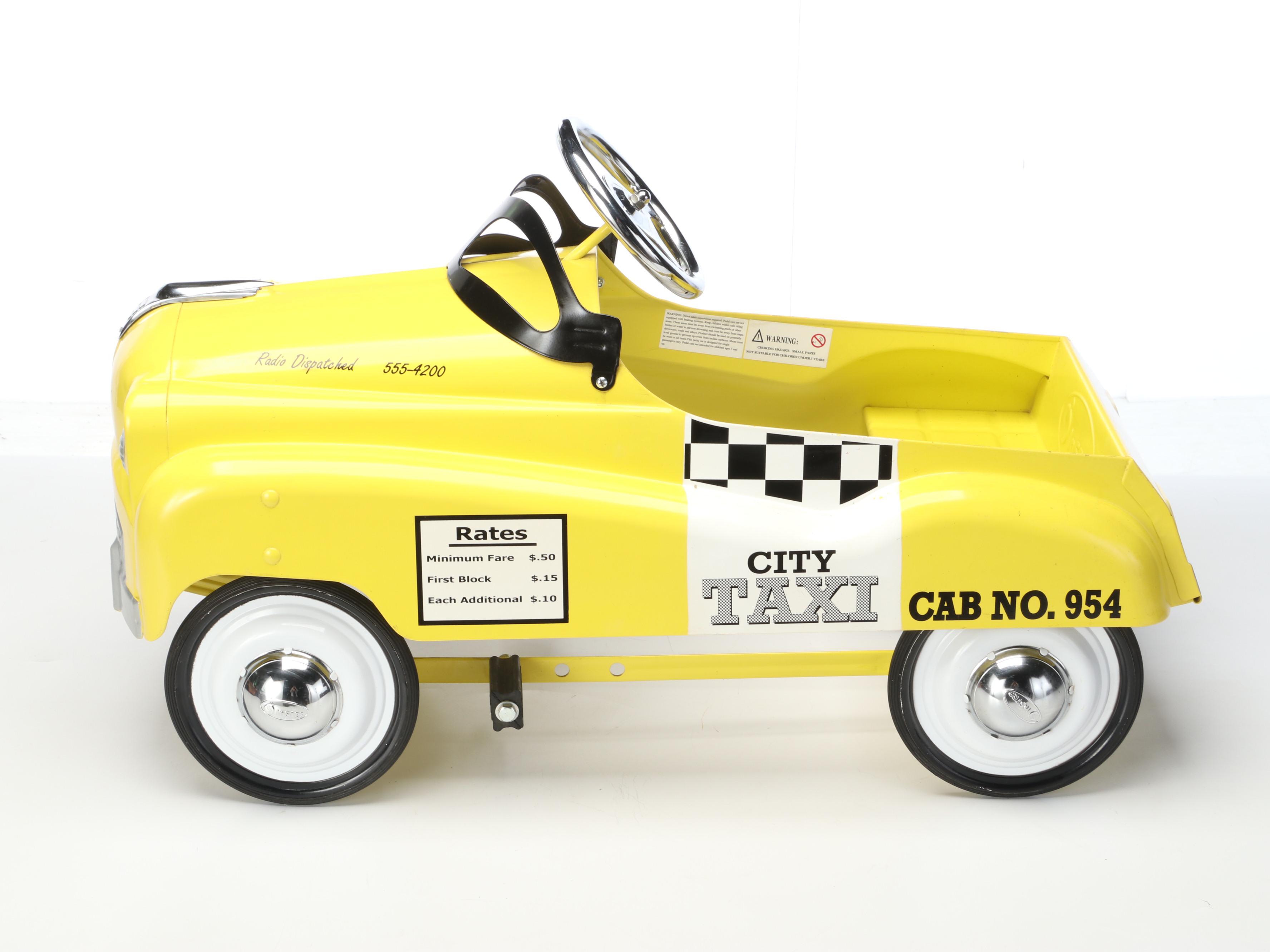 InStep Metal Taxi Cab Pedal Car