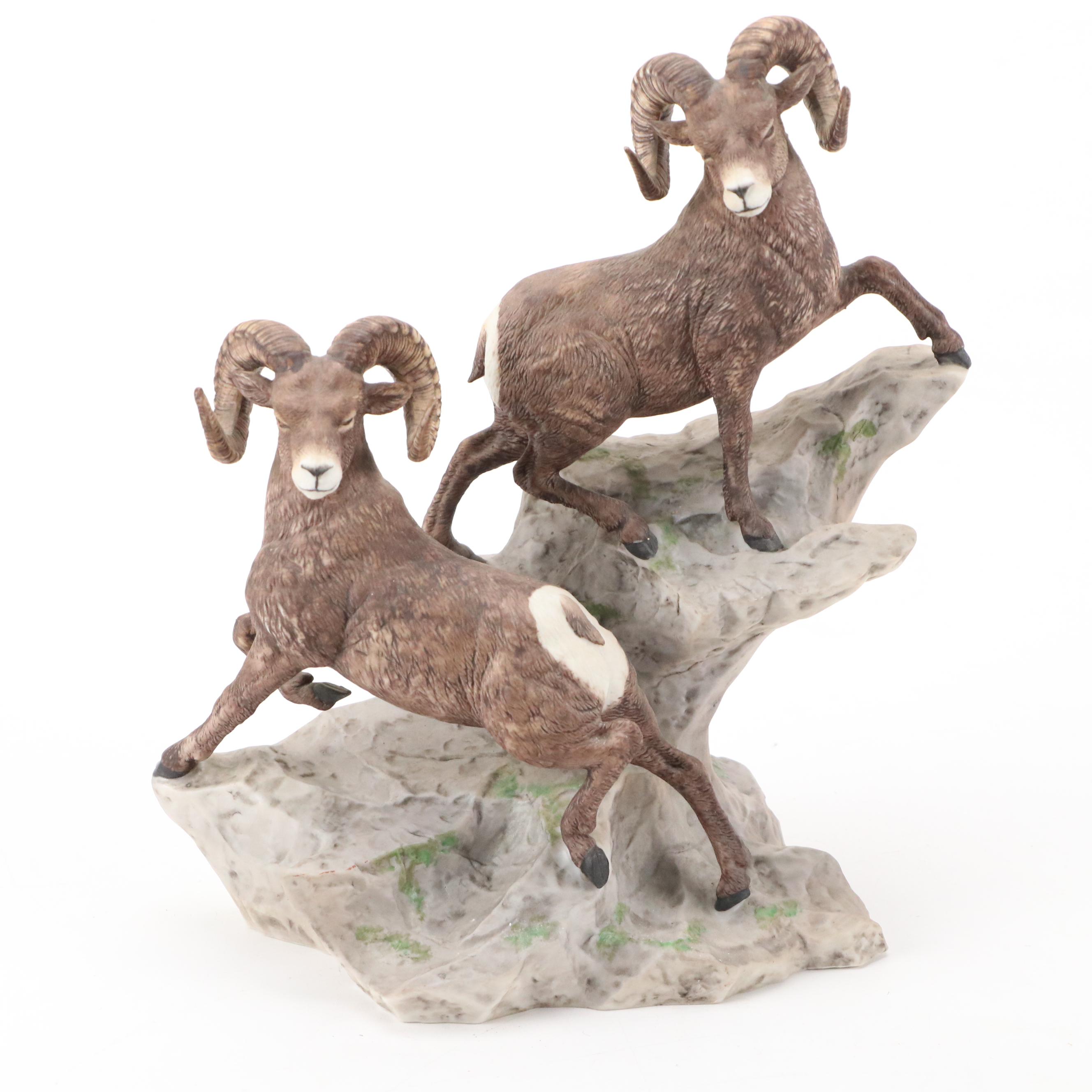 Lenox Porcelain "Bighorn Sheep" with Collection of Animal Figurines