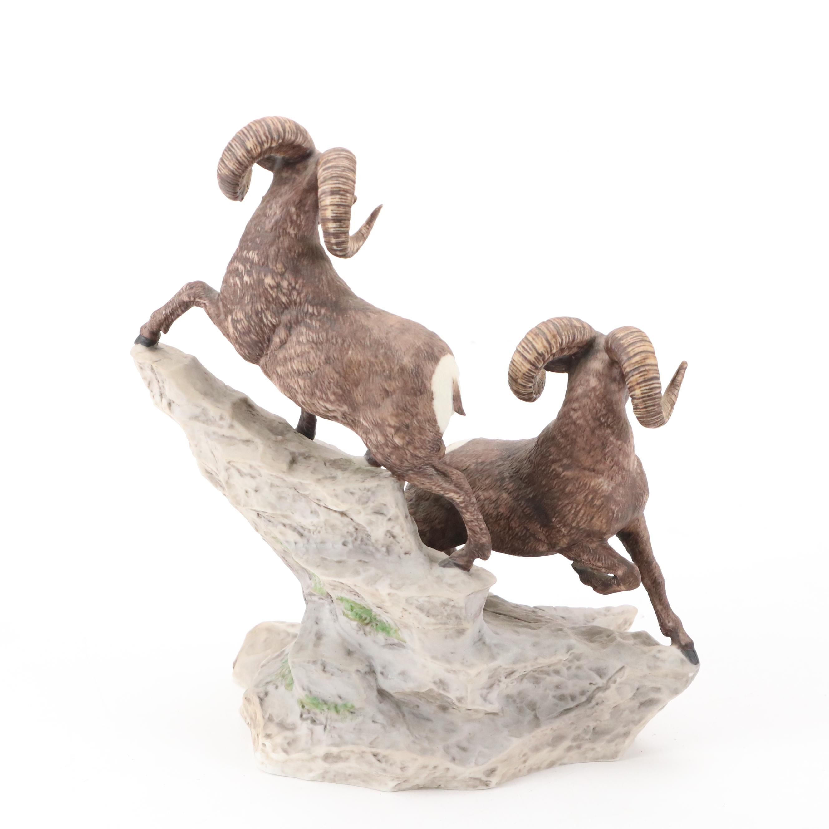 Lenox Porcelain "Bighorn Sheep" with Collection of Animal Figurines