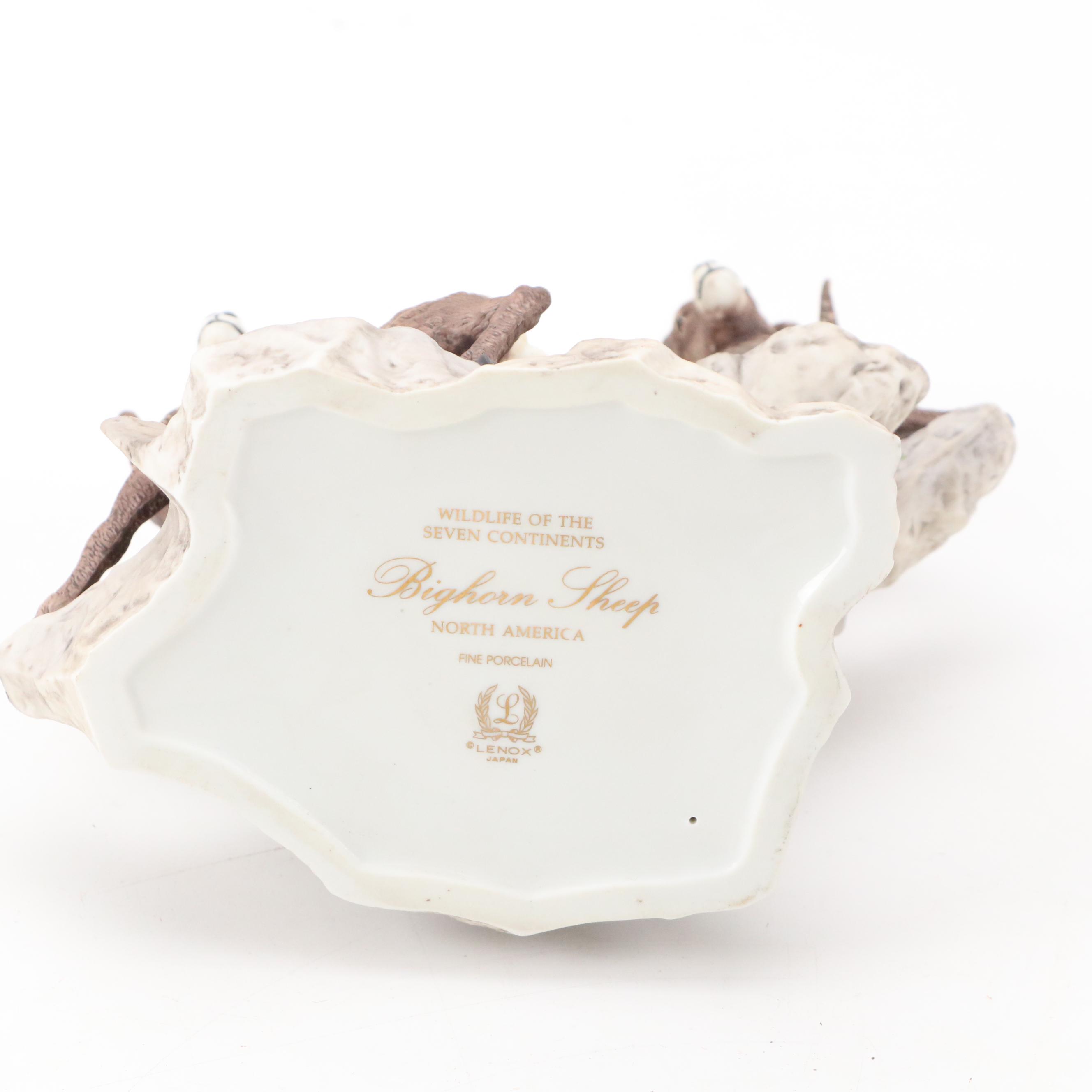 Lenox Porcelain "Bighorn Sheep" with Collection of Animal Figurines