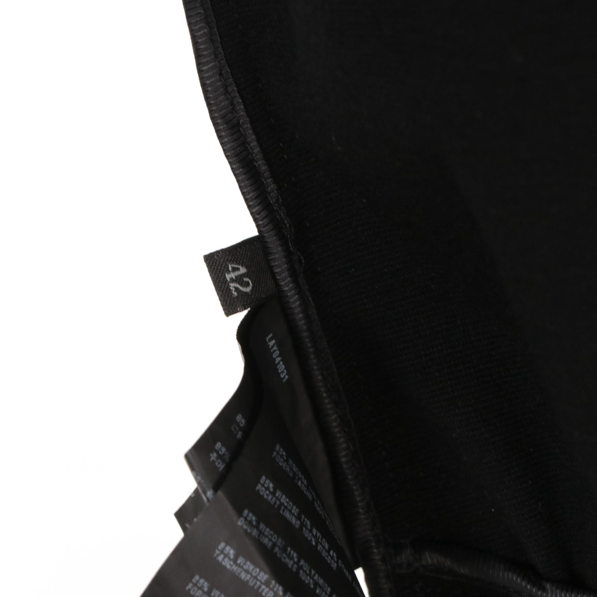 Prada Black Three-Button Patch Pocket Jacket in Viscose Blend