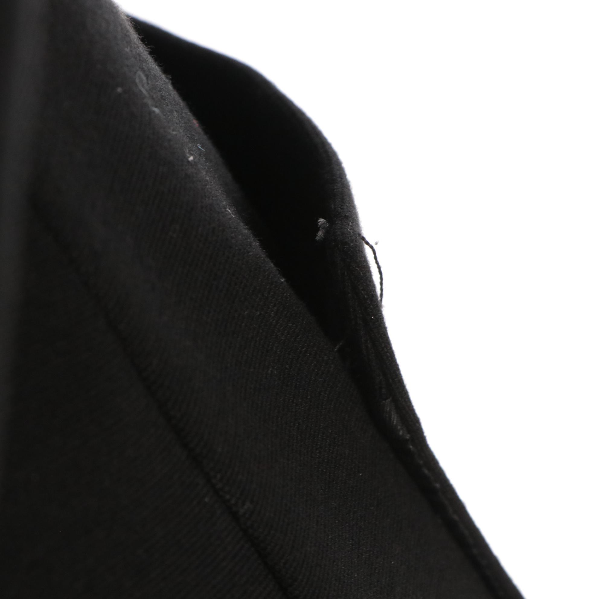 Prada Black Three-Button Patch Pocket Jacket in Viscose Blend