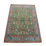 3'11 x 6' Hand-Knotted Afghan Kazak-Style Area Rug