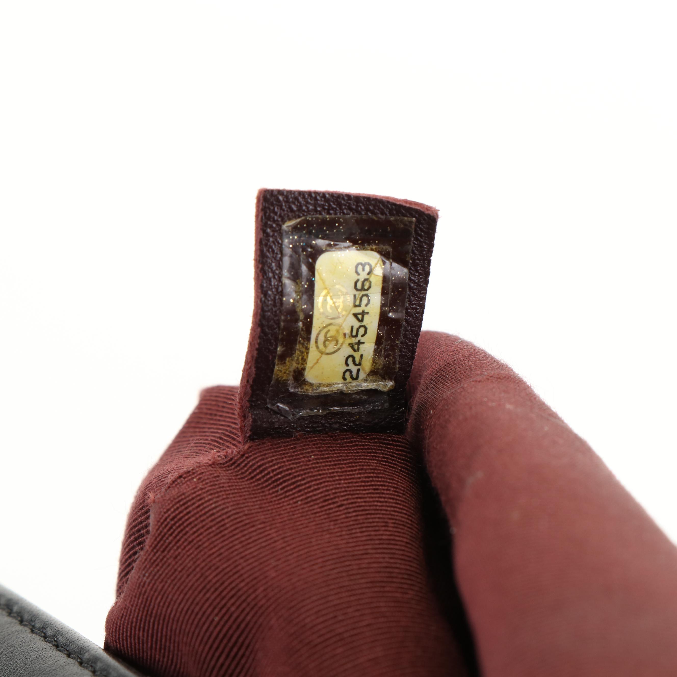 Chanel Boy Crossbody Bag in Black Chevron Leathers