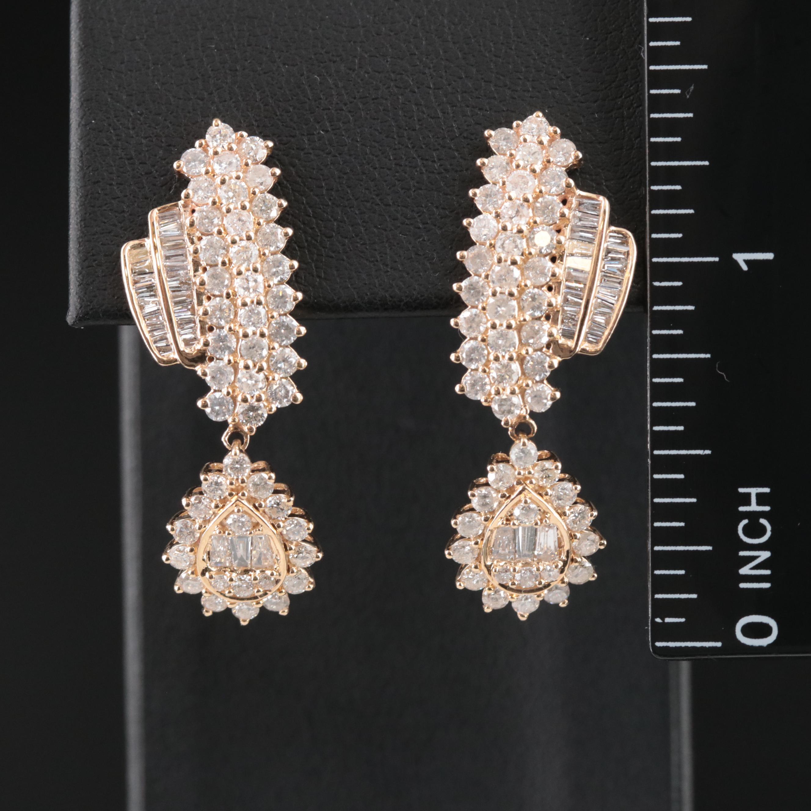 14K 2.89 CTW Diamond Earrings