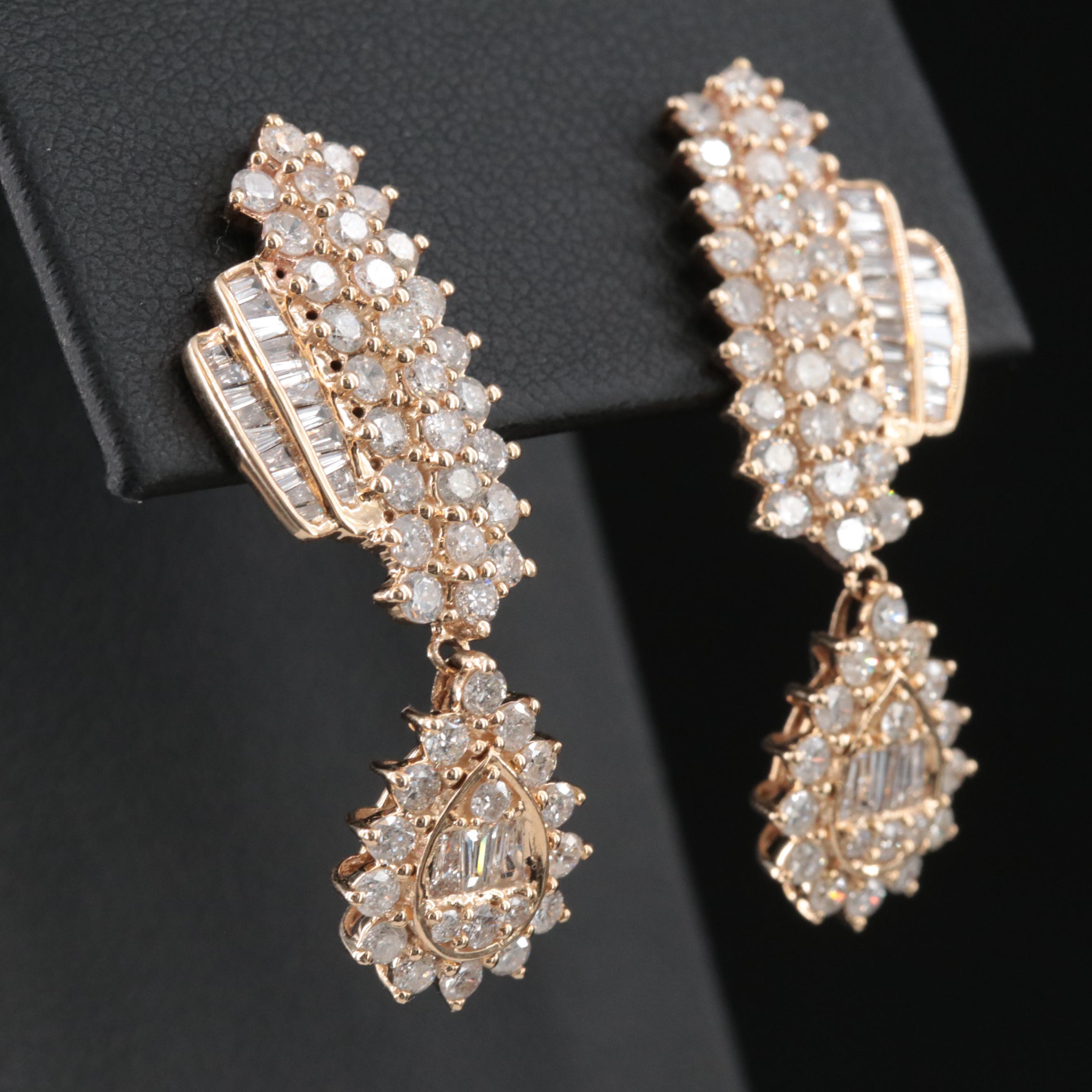 14K 2.89 CTW Diamond Earrings