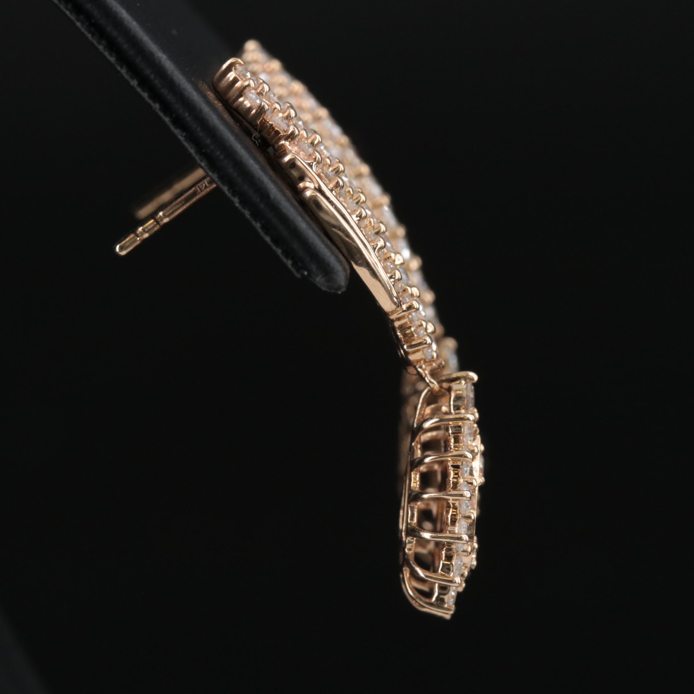 14K 2.89 CTW Diamond Earrings