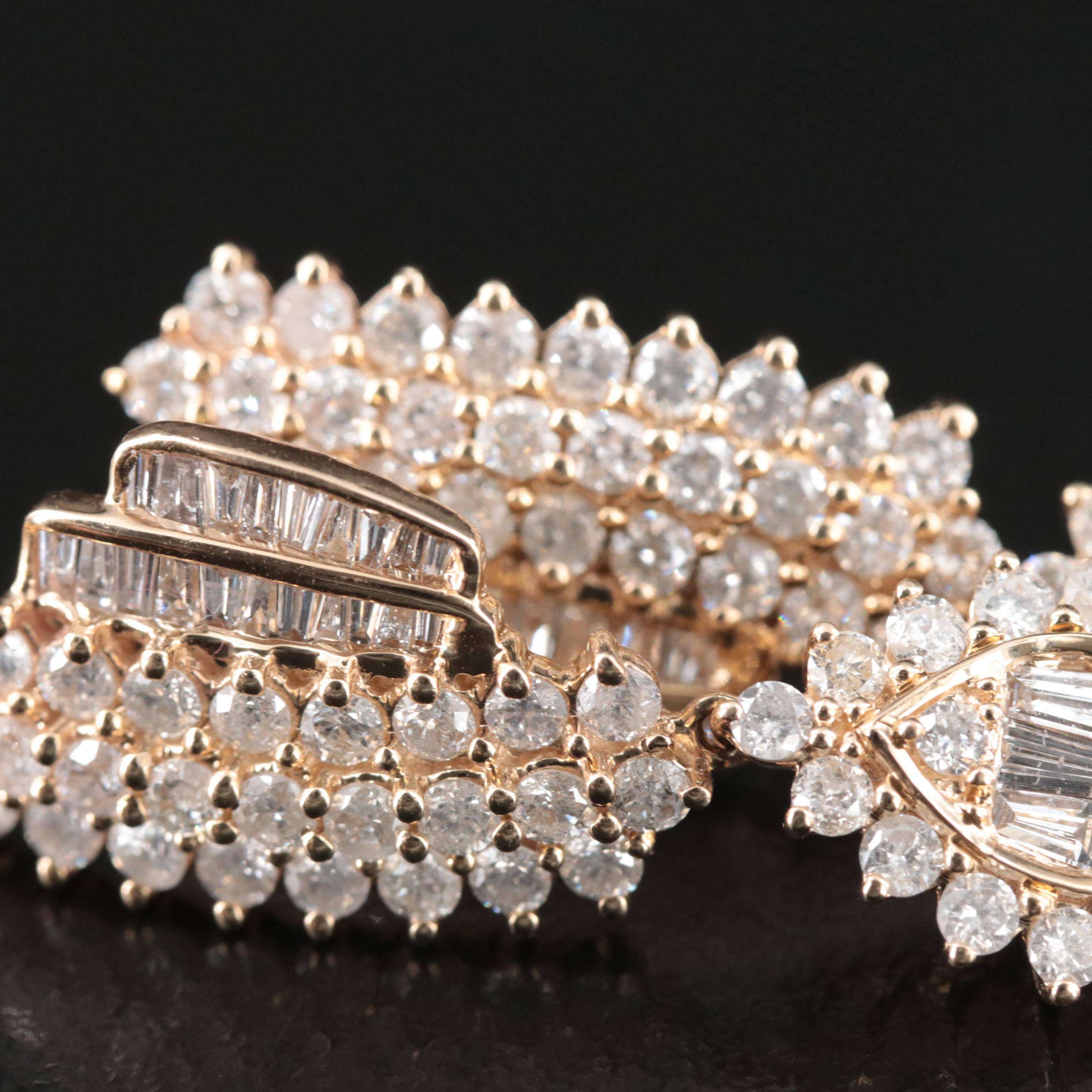 14K 2.89 CTW Diamond Earrings