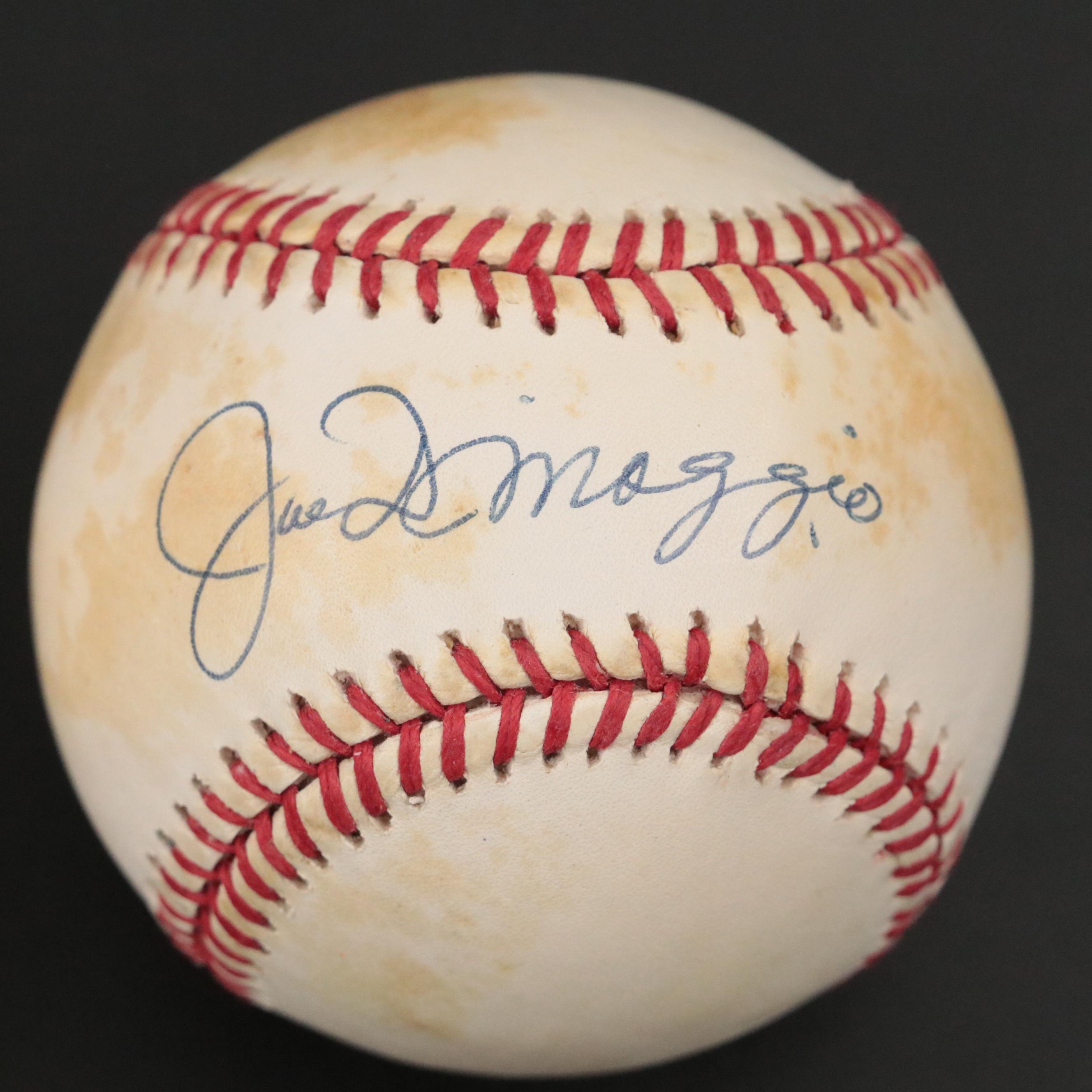 Mickey Mantle and Joe DiMaggio Signed Rawlings Official Baseballs