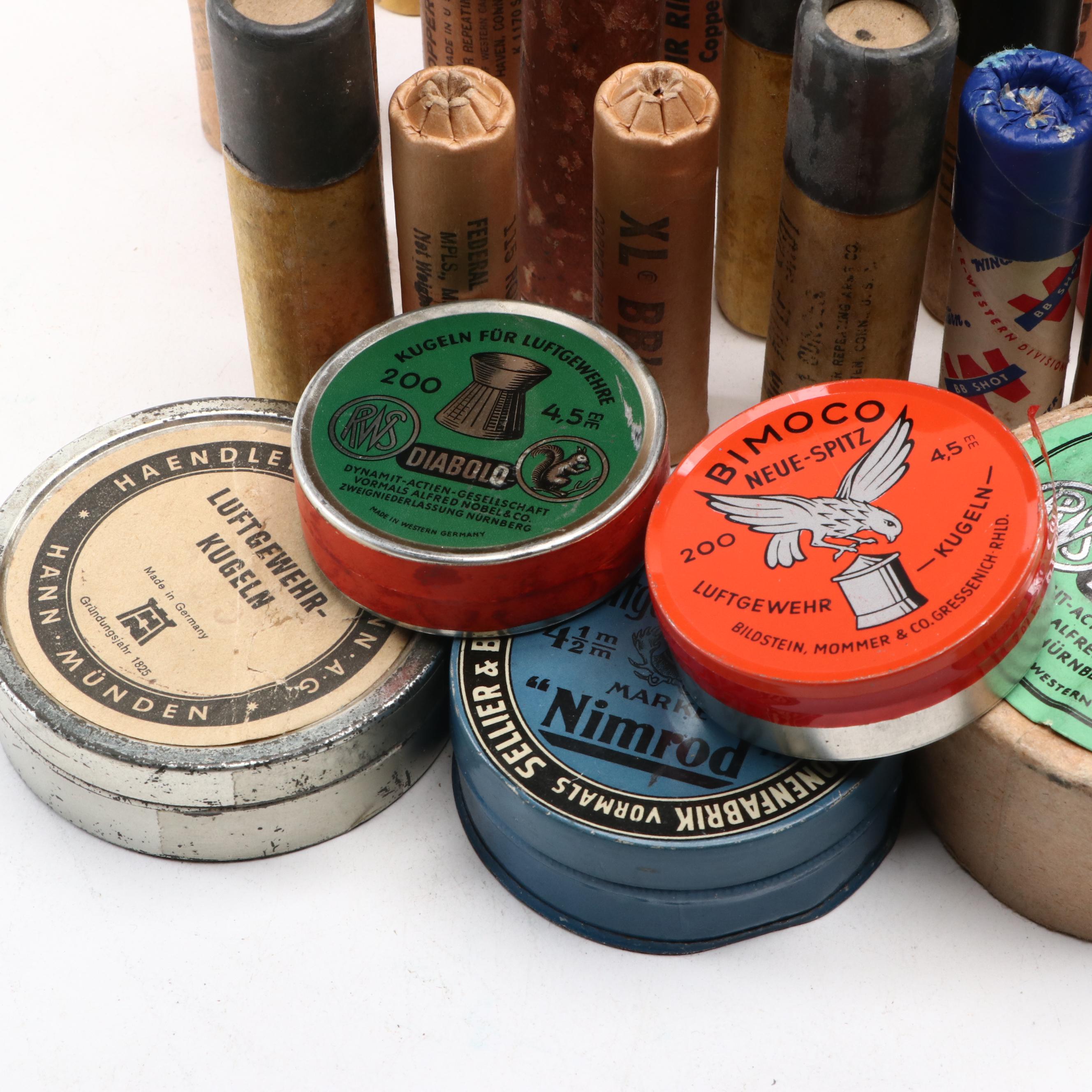 Copper Coated BBs, RWS and More Lead and Steel BBs, Mid to Late 20th C