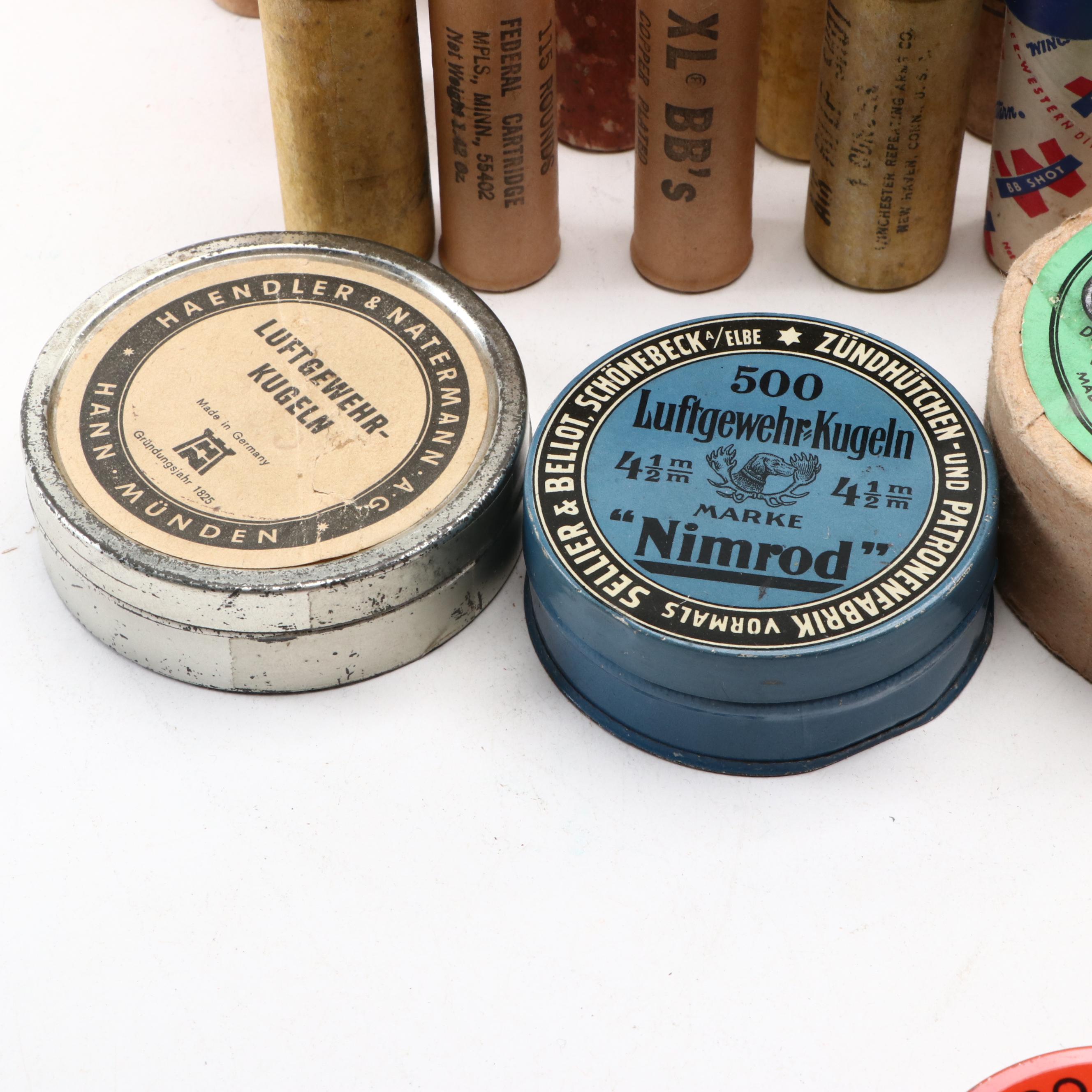 Copper Coated BBs, RWS and More Lead and Steel BBs, Mid to Late 20th C