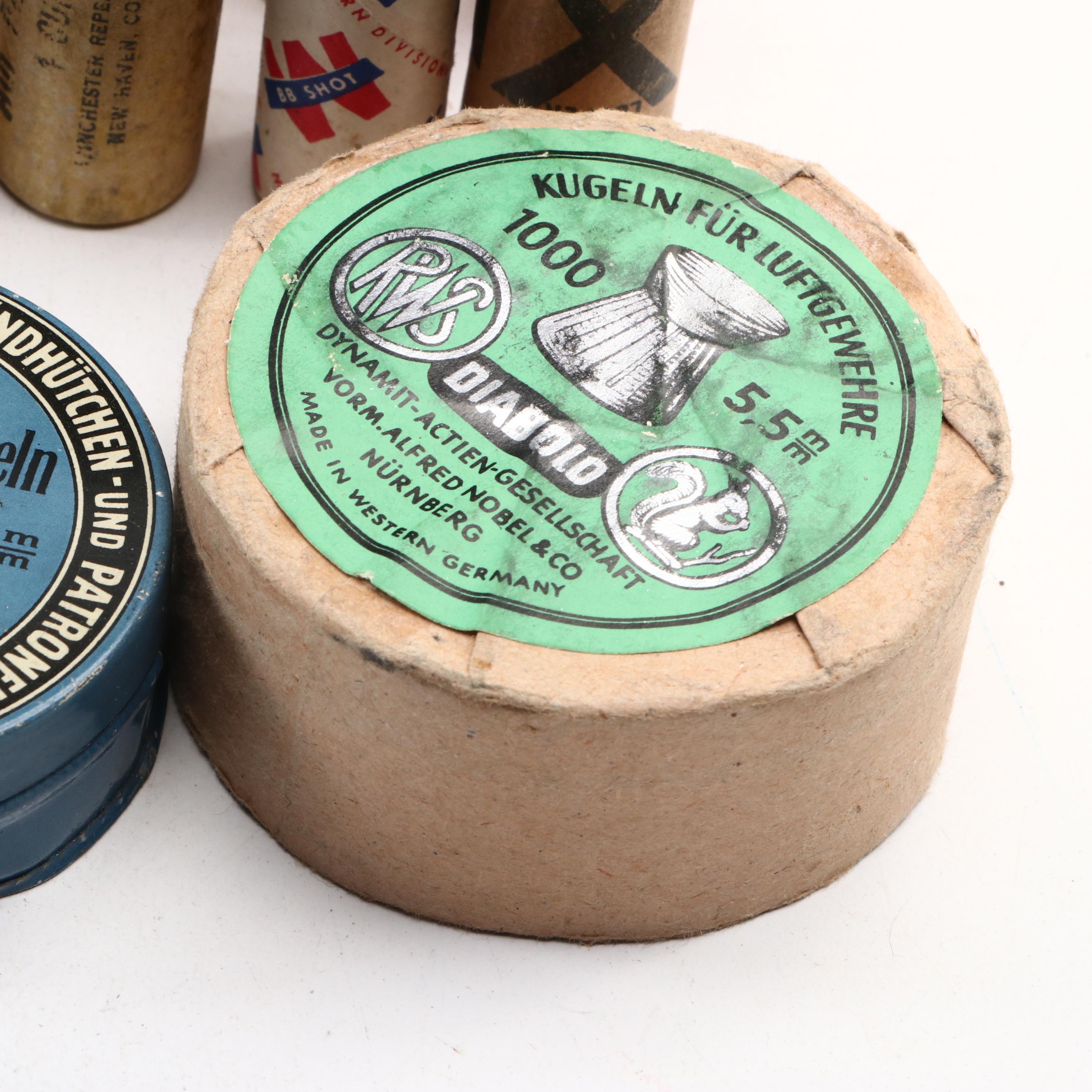 Copper Coated BBs, RWS and More Lead and Steel BBs, Mid to Late 20th C