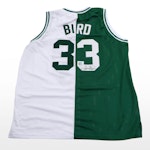 Larry Bird Signed Boston Celtic Home/Away Basketball Jersey