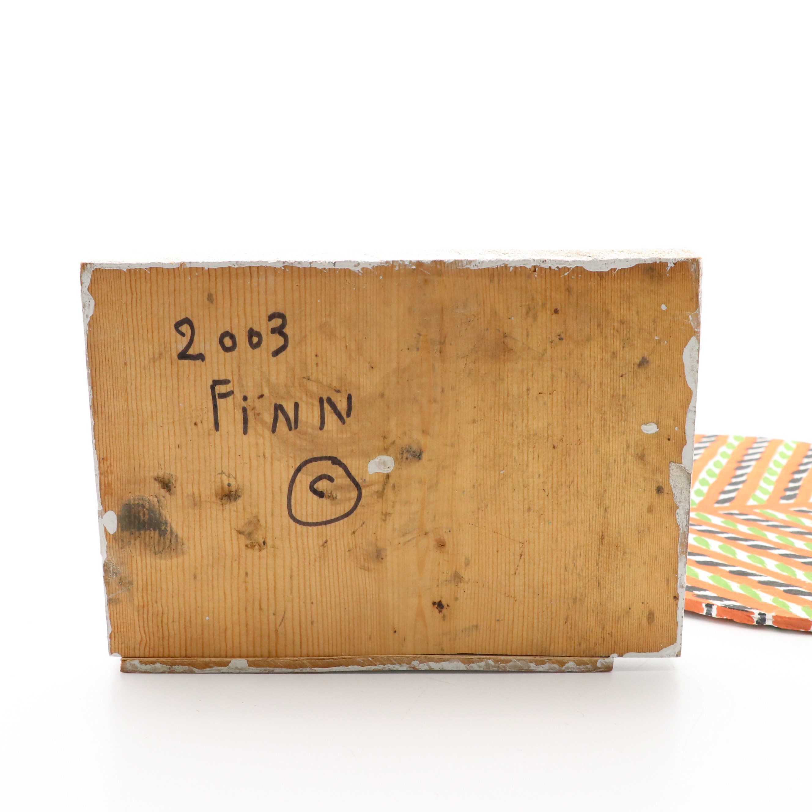 Marvin Finn Shaped Wood Folk Sculpture of Rooster, 2003