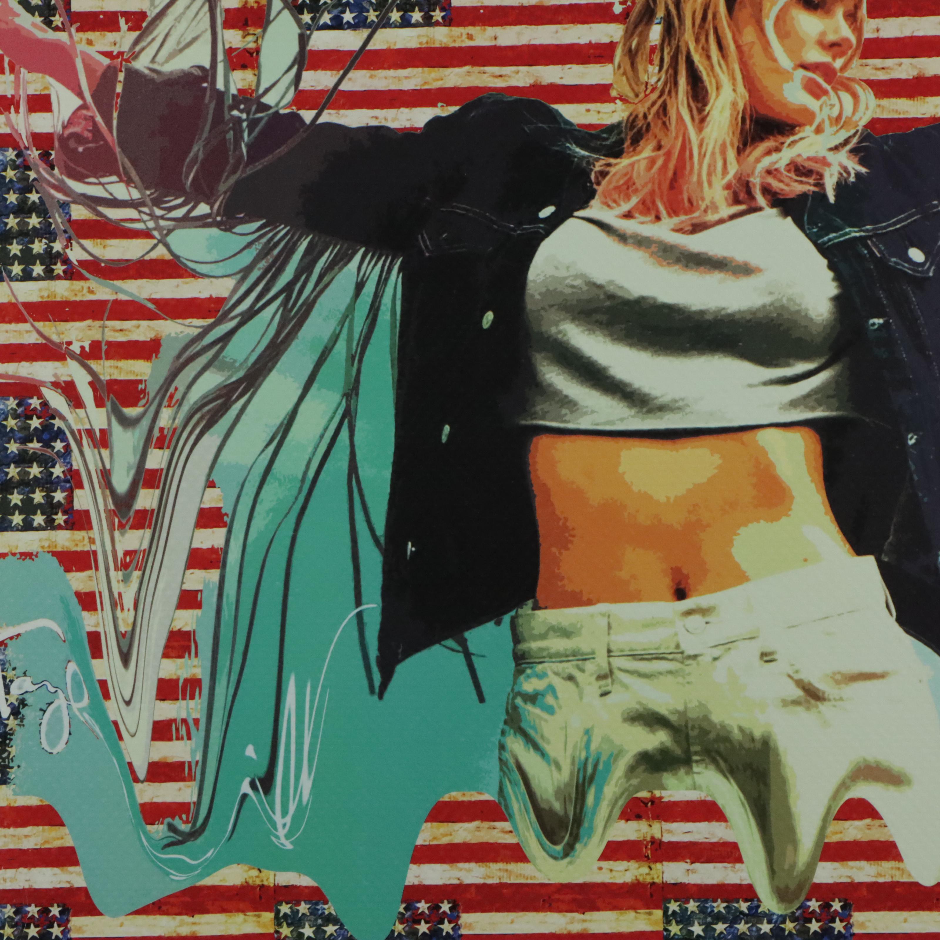 Death NYC Pop Art Graphic Print of Taylor Swift x Jasper Johns