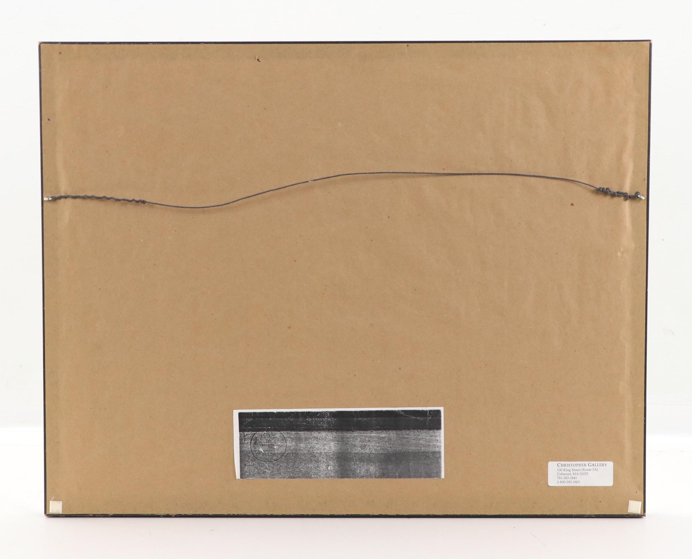 Frank Vining Smith Graphite Drawing Landscape With Lighthouse, 1950