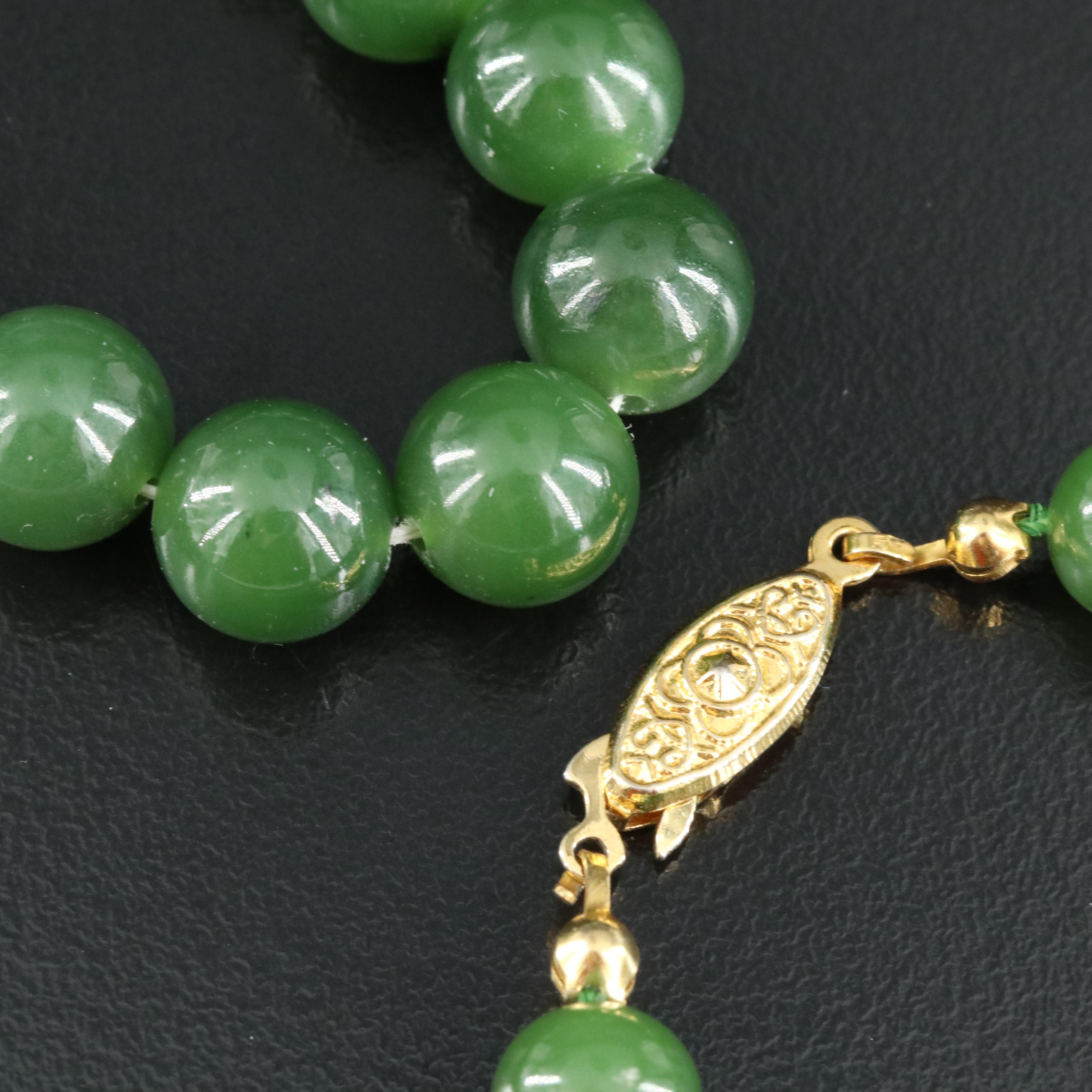 Nephrite Bead Necklaces