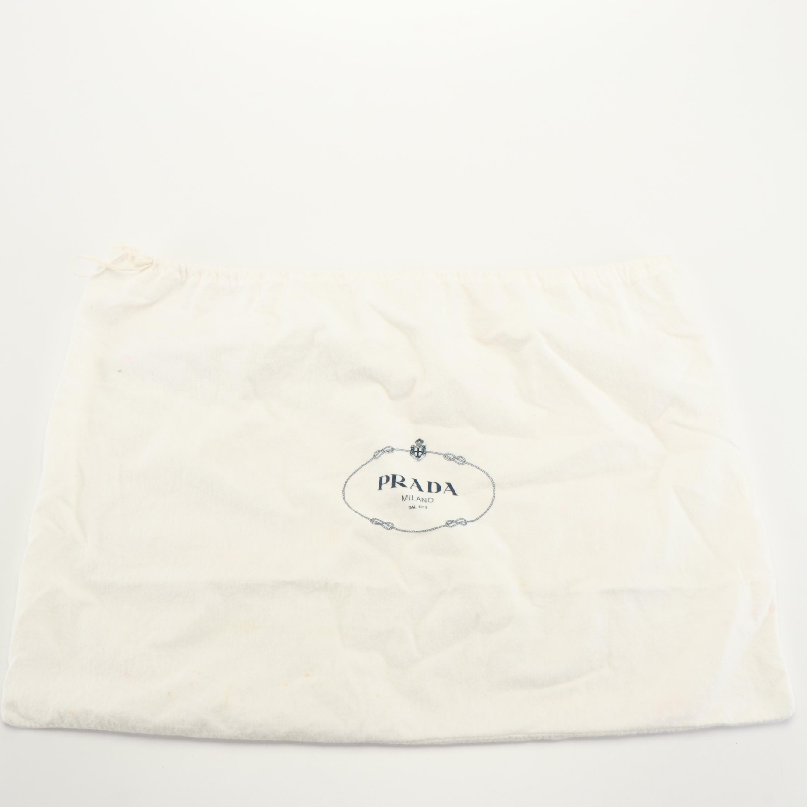 Prada 2 Way Satchel in Black Vitello Leather