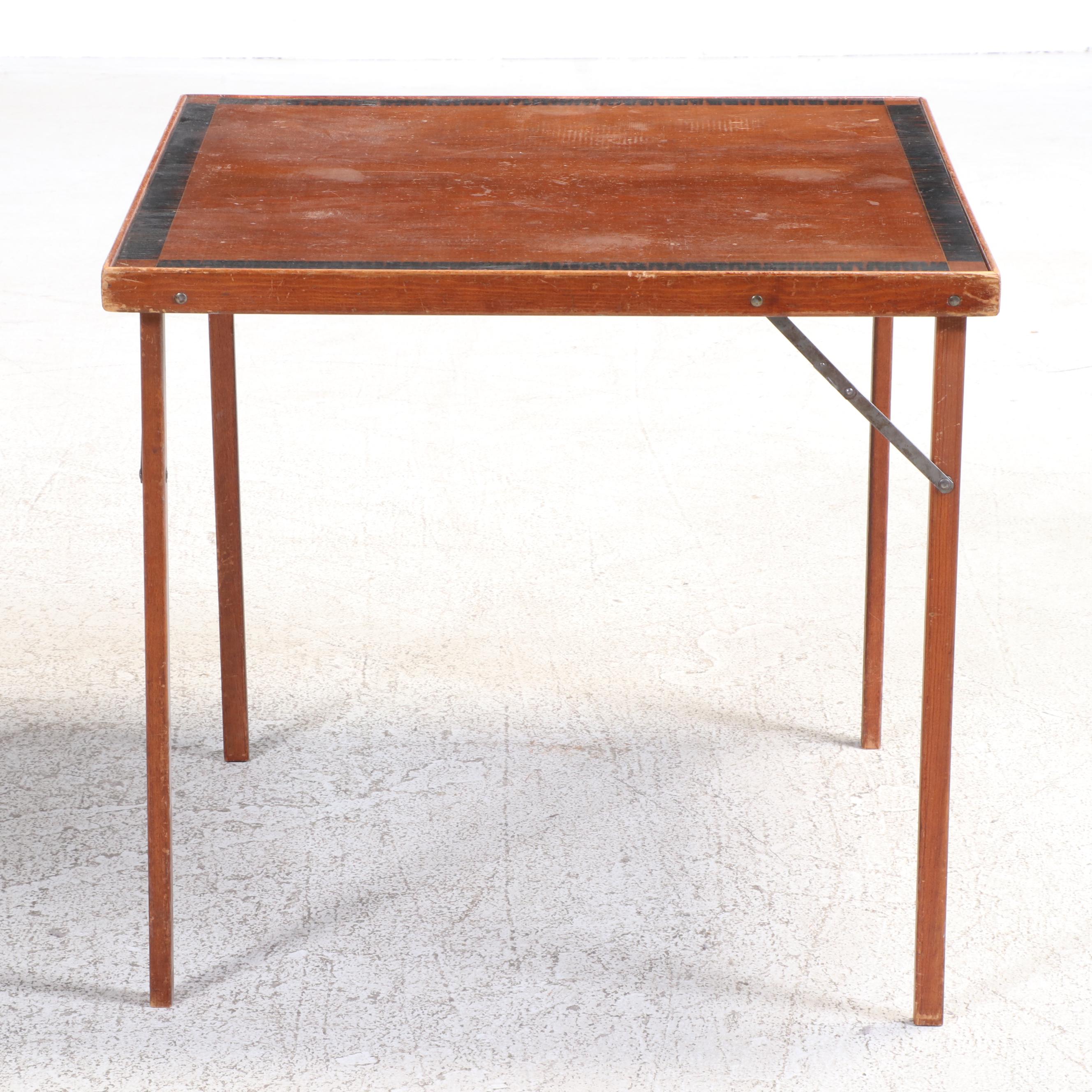Folding Wooden Card Table