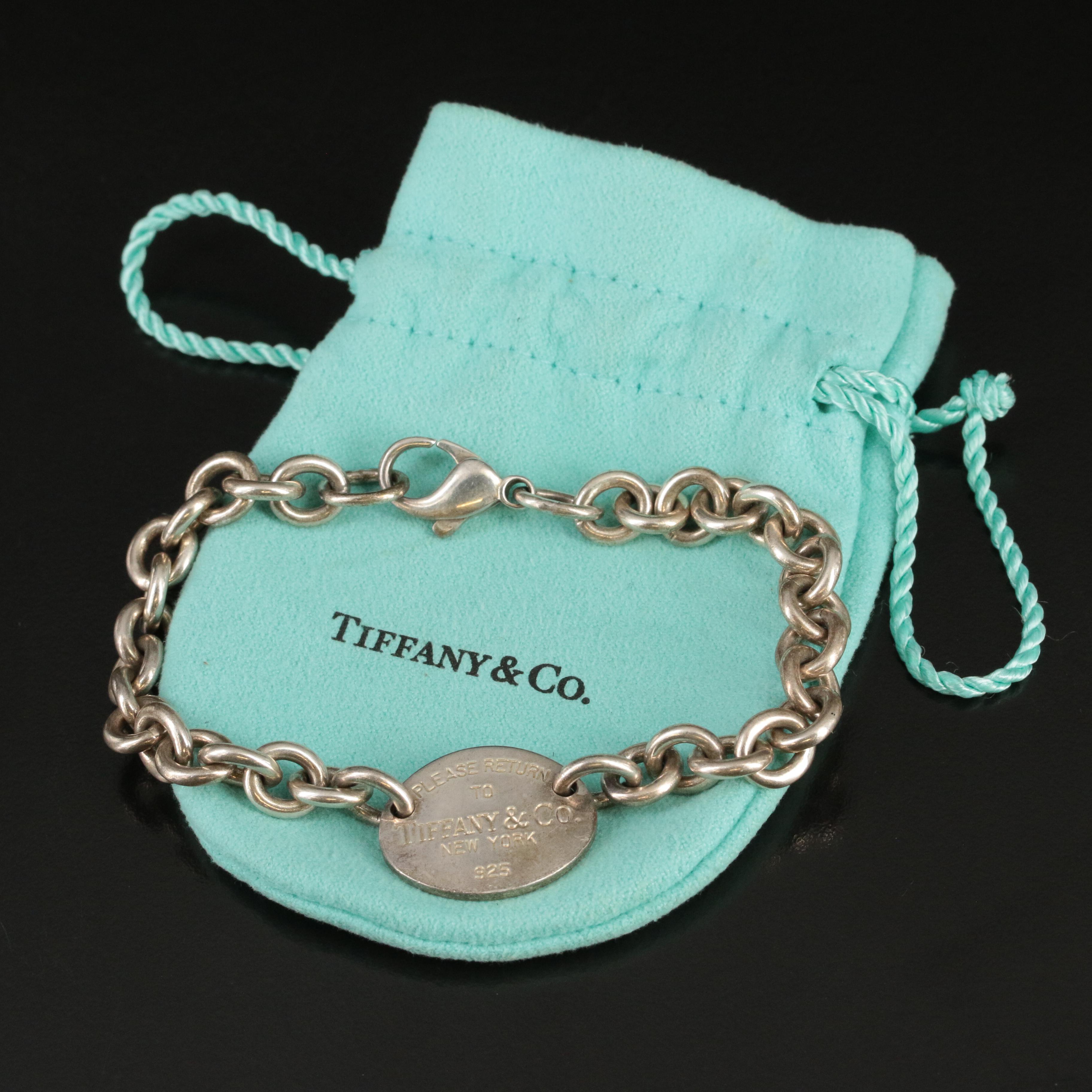 Tiffany & Co. "Return to Tiffany" Sterling Oval Tag Bracelet