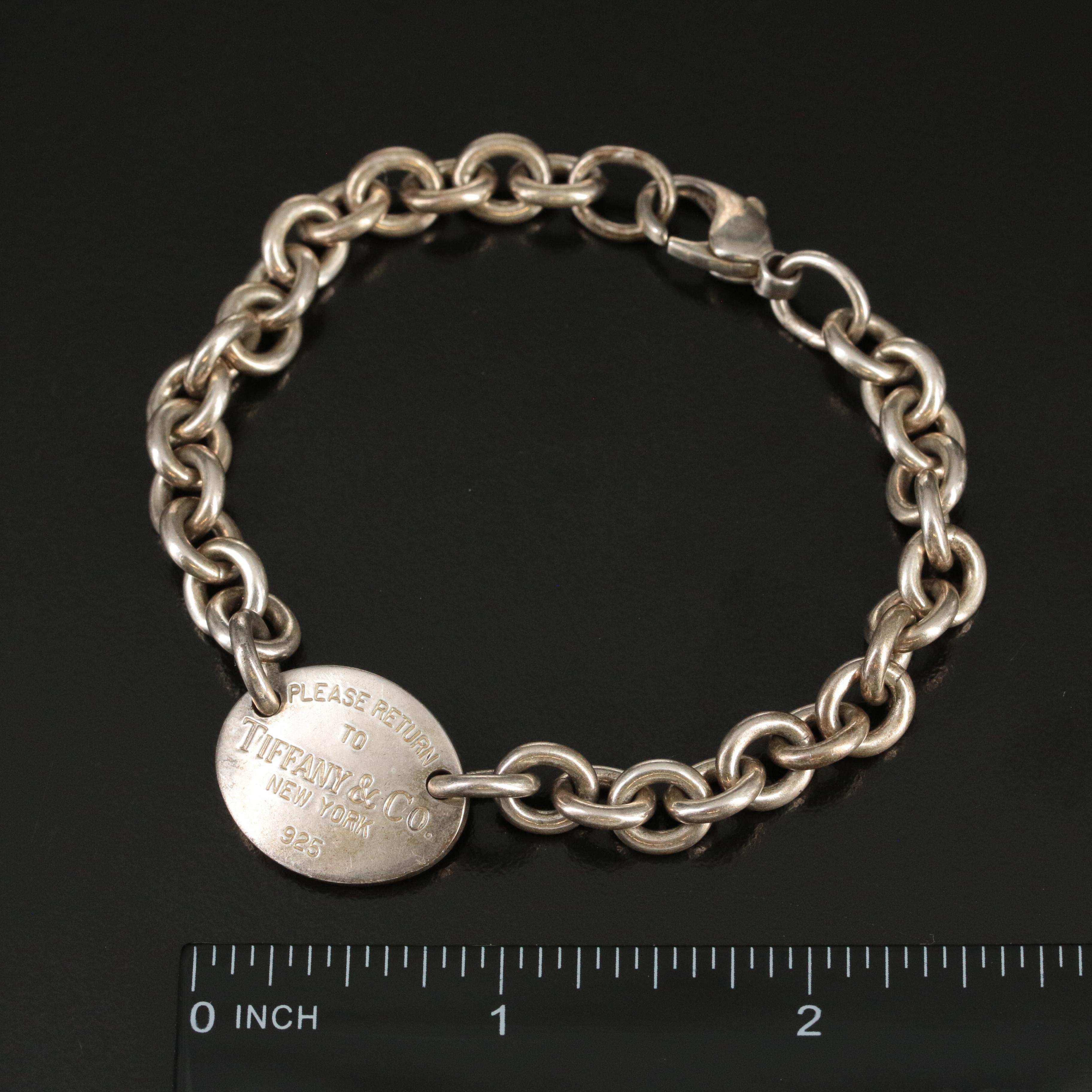 Tiffany & Co. "Return to Tiffany" Sterling Oval Tag Bracelet