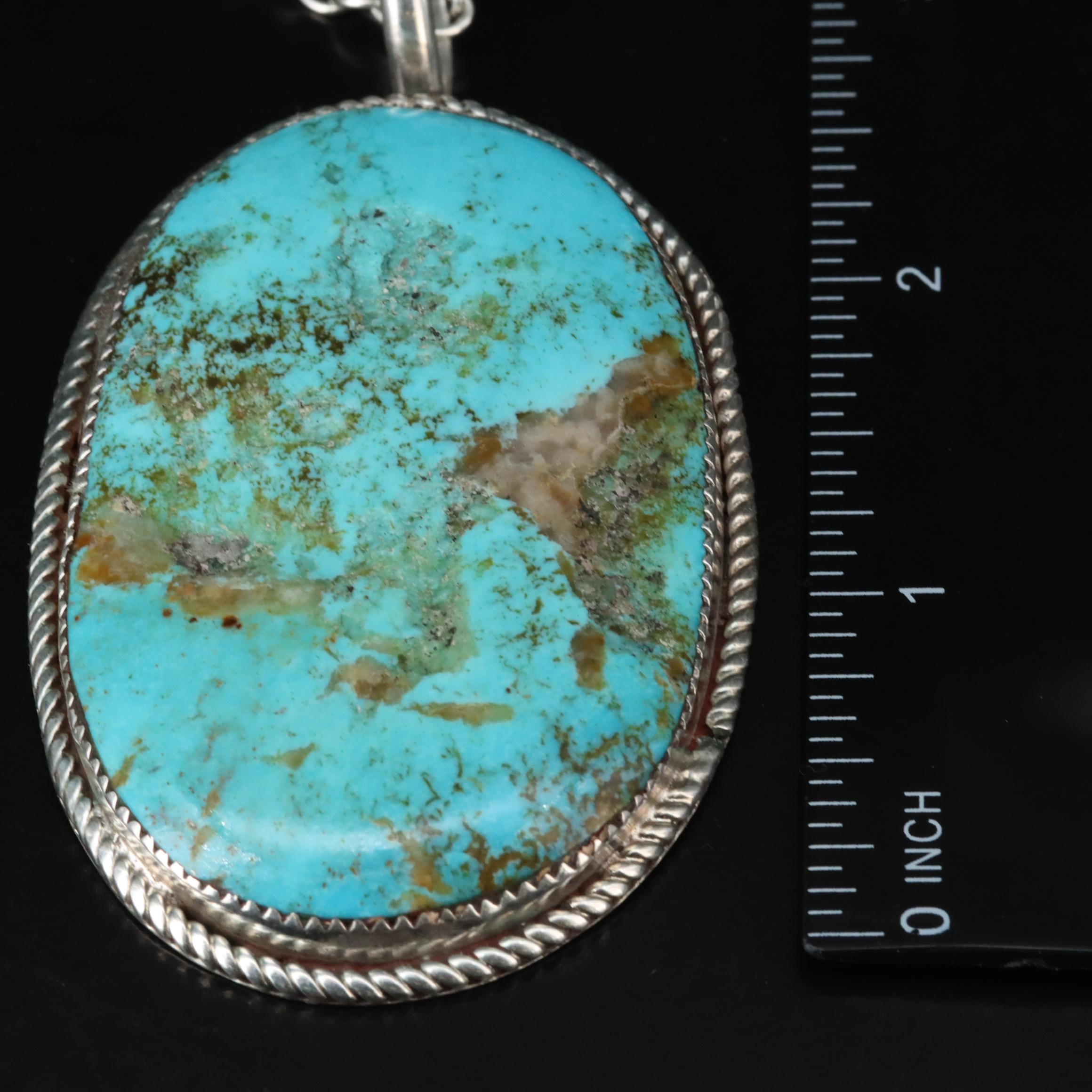 Collection of Southwestern Signed Sterling Turquoise Jewelry