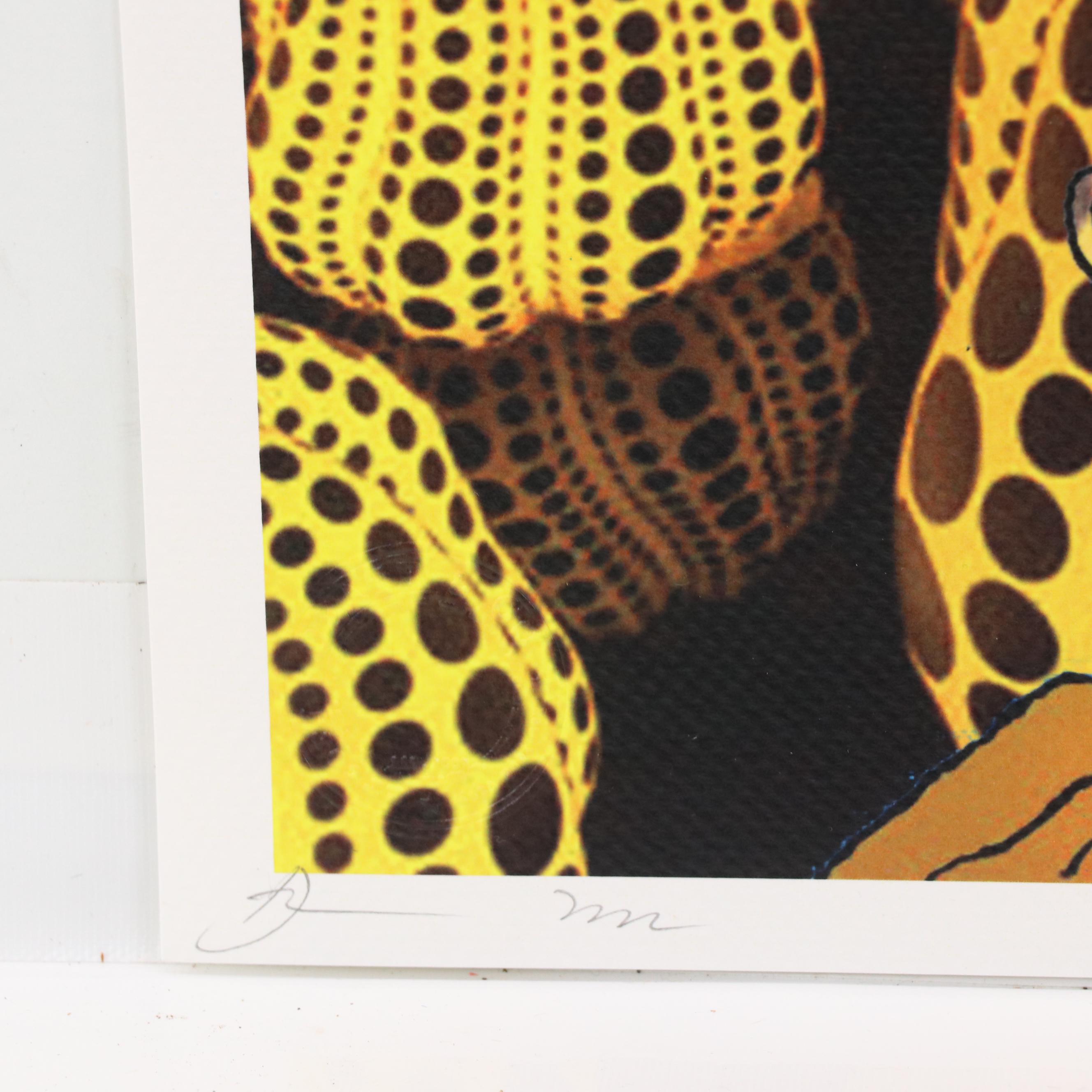 Death NYC Pop Art Graphic Print of Charlie Brown x Yayoi Kusama, 2022