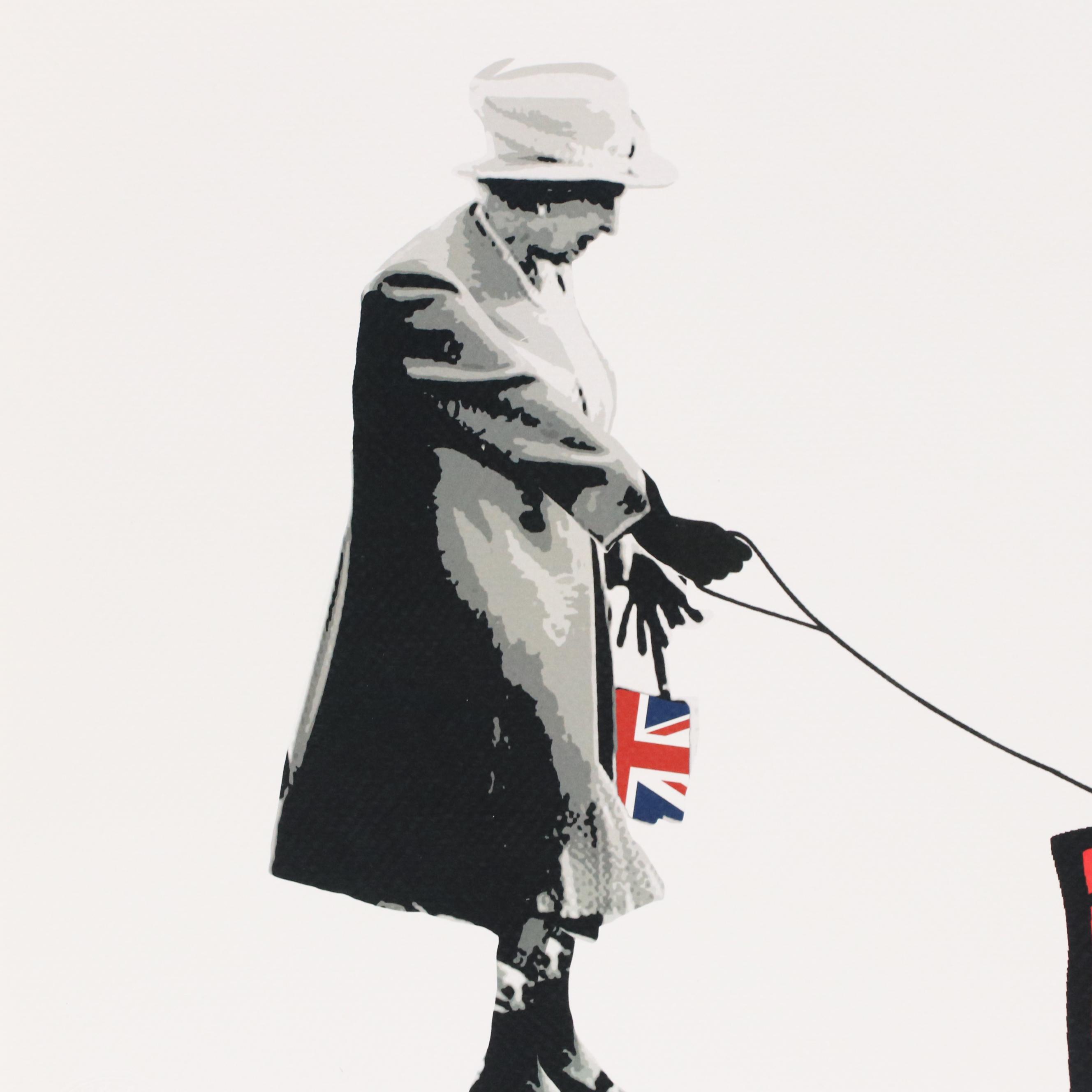 Death NYC Pop Art Graphic Print of Keith Haring x Queen Elizabeth II, 2023