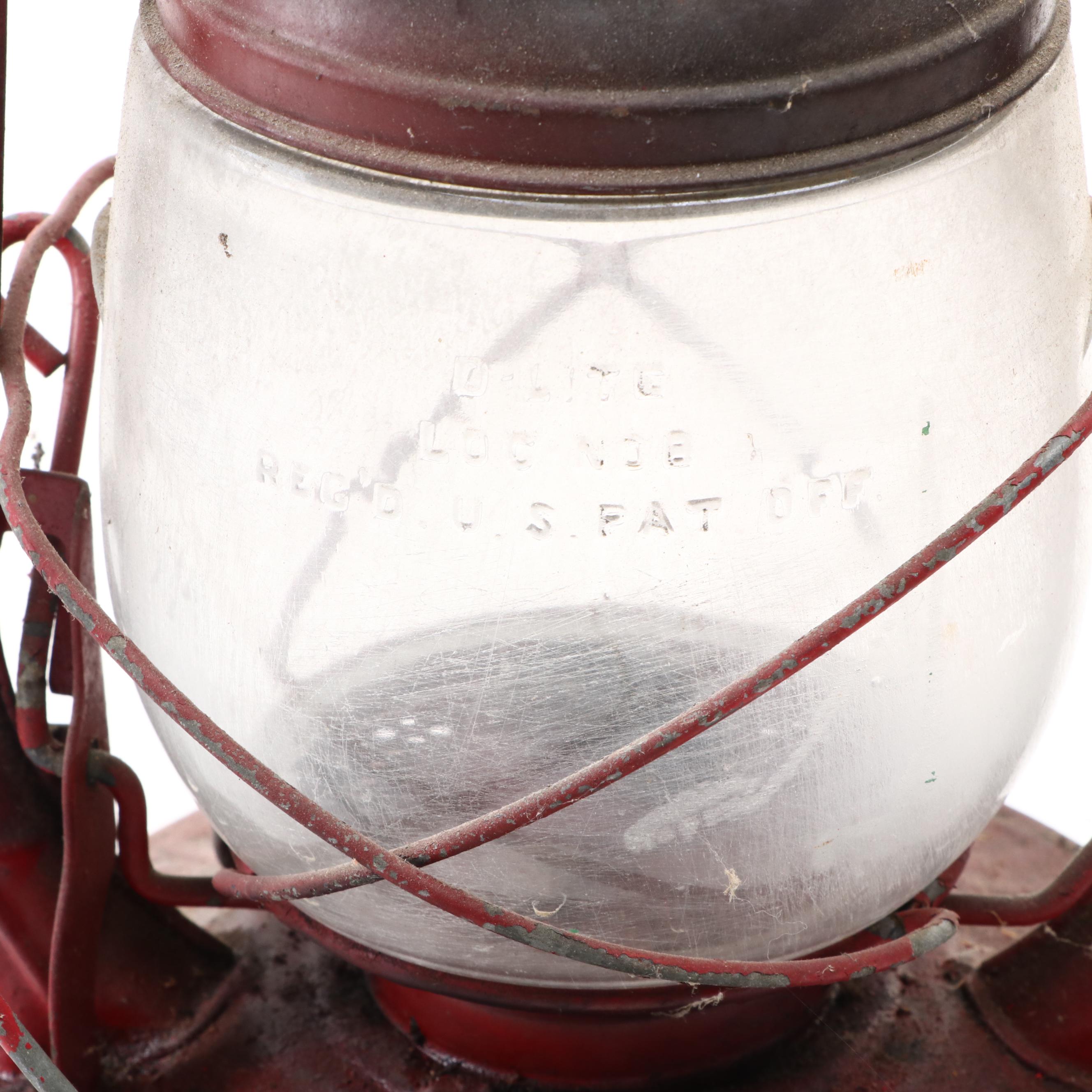 Dietz D-Lite Metal and Glass Railroad Lantern