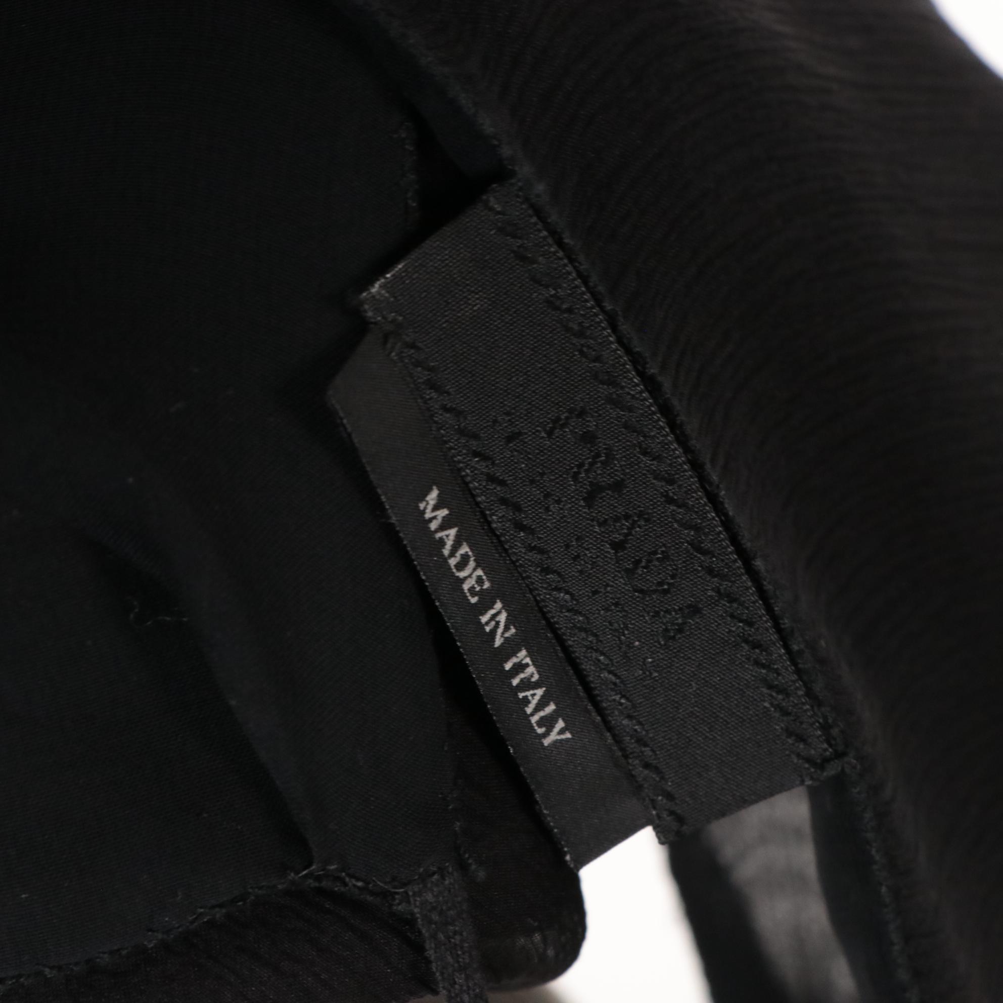 Prada Silk Tie Strap Slip Dress with Lips and Grommet Detail