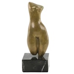 Bronze Sculpture of Female Nude Torso