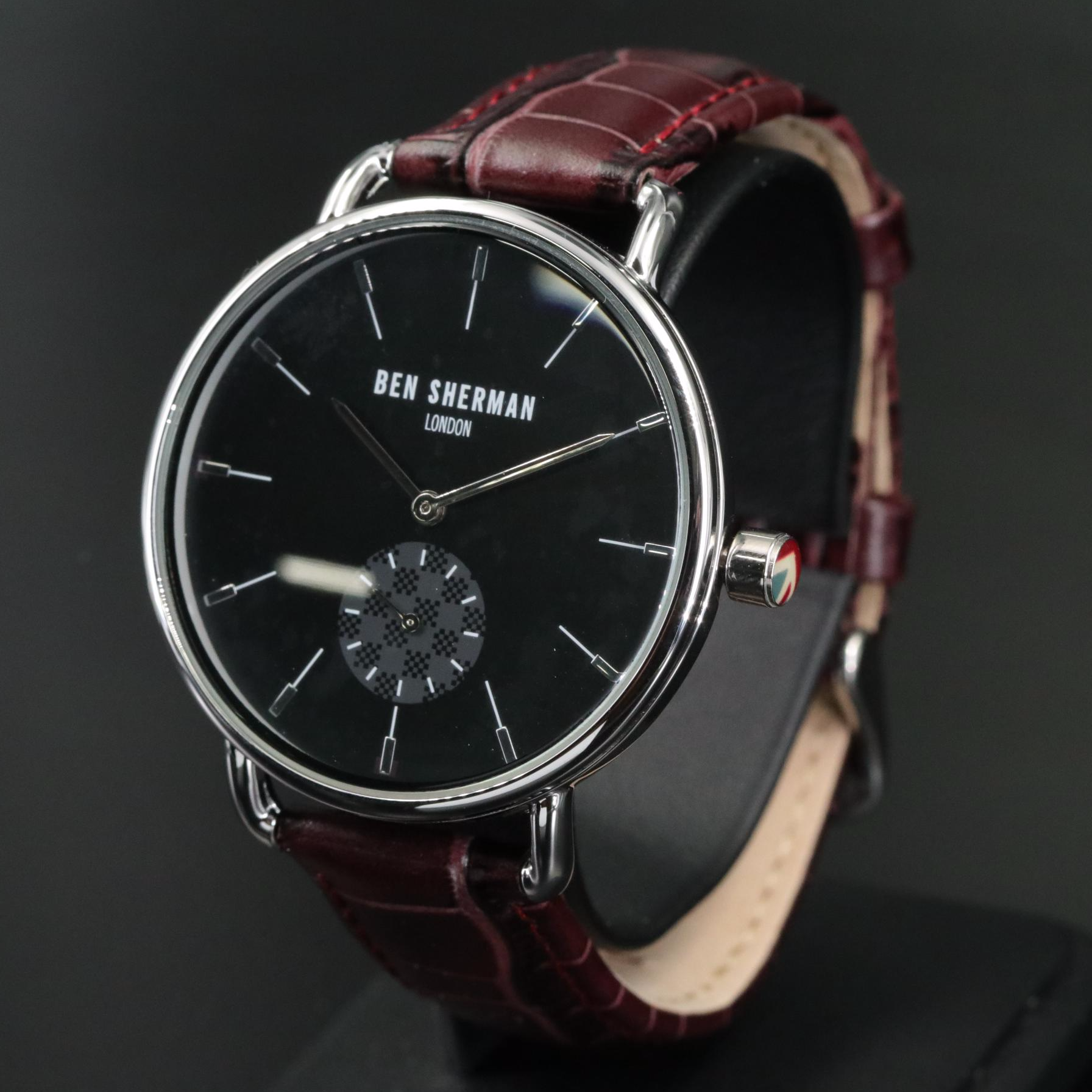 Ben Sherman Brighton Professional Leather Band Watch with Box